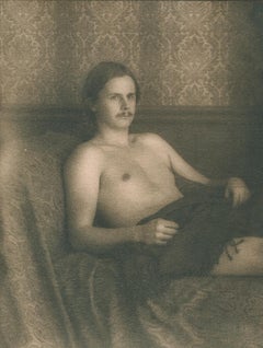 Untitled (Man on Couch with Throw)