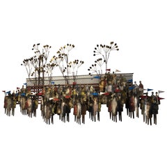Curtis Jere 1960 Retro Iron Wall Art, Stadium Fans