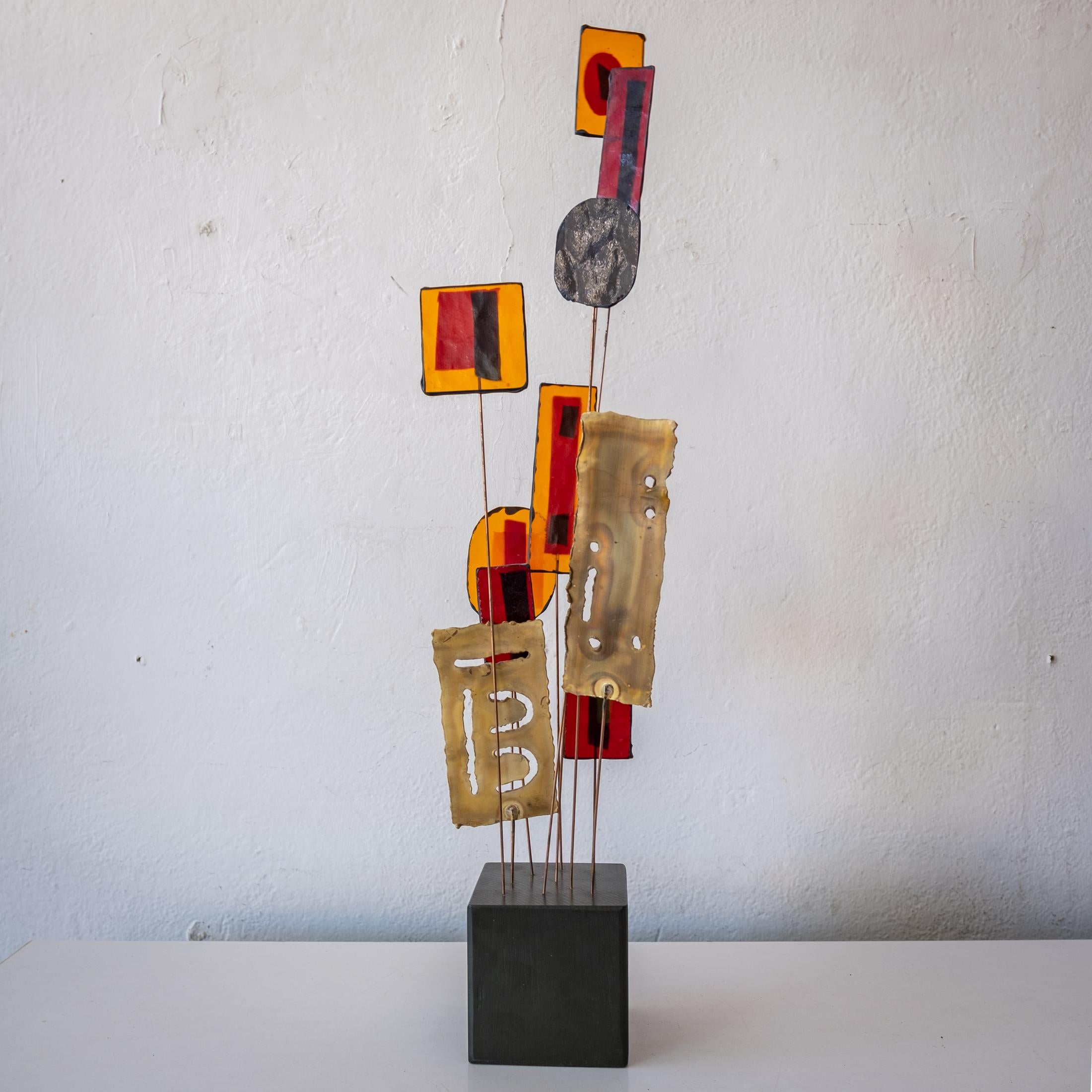 Curtis Jere 1966 Modernist Kinetic Sculpture 1960s In Good Condition In San Diego, CA