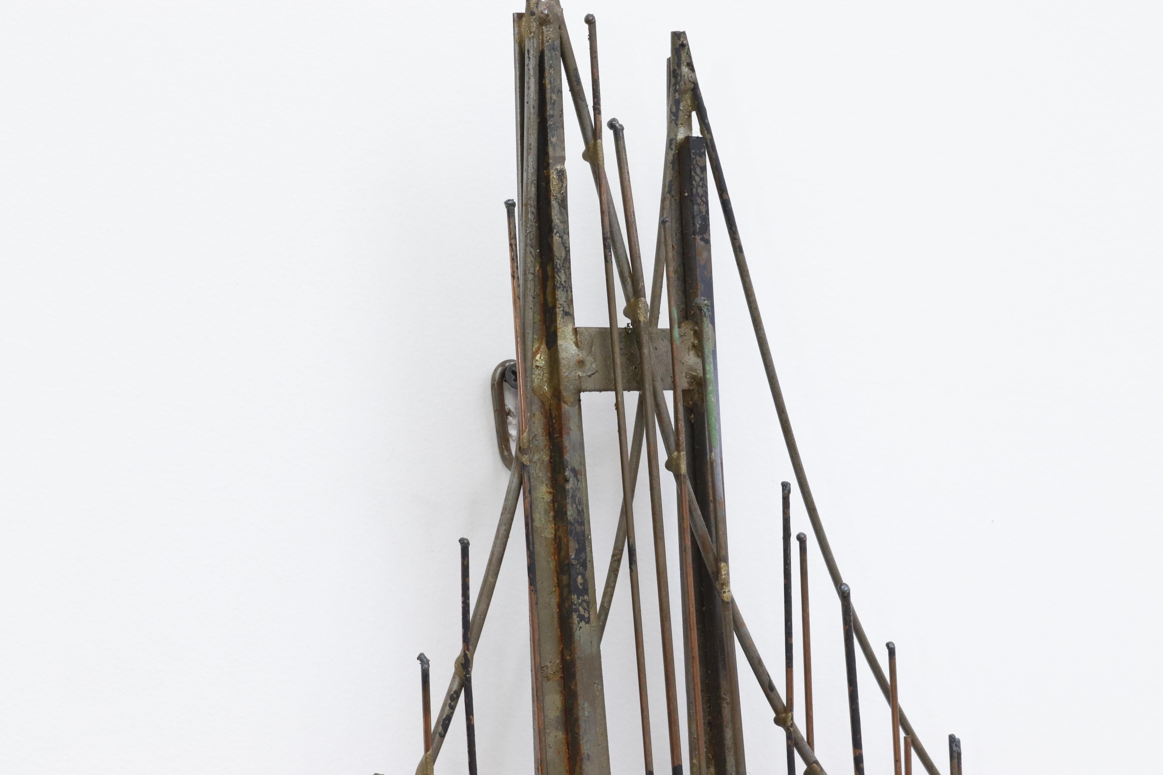 Curtis Jere 1970's Golden Gate Bridge Brutalist Wall Sculpture In Good Condition In Los Angeles, CA