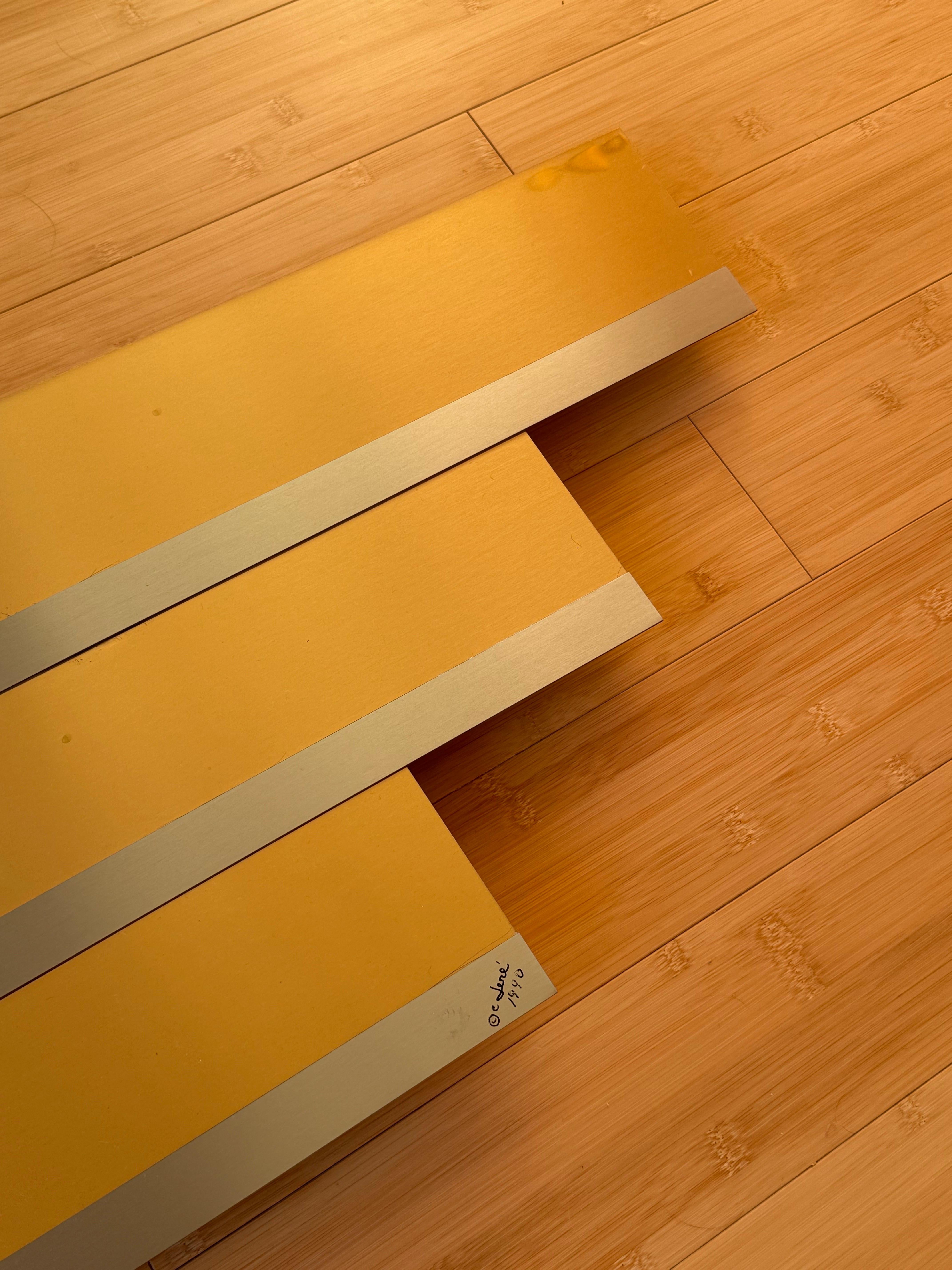 Americano Scultura da parete in ottone con nastro di Curtis Jere 1989 in vendita