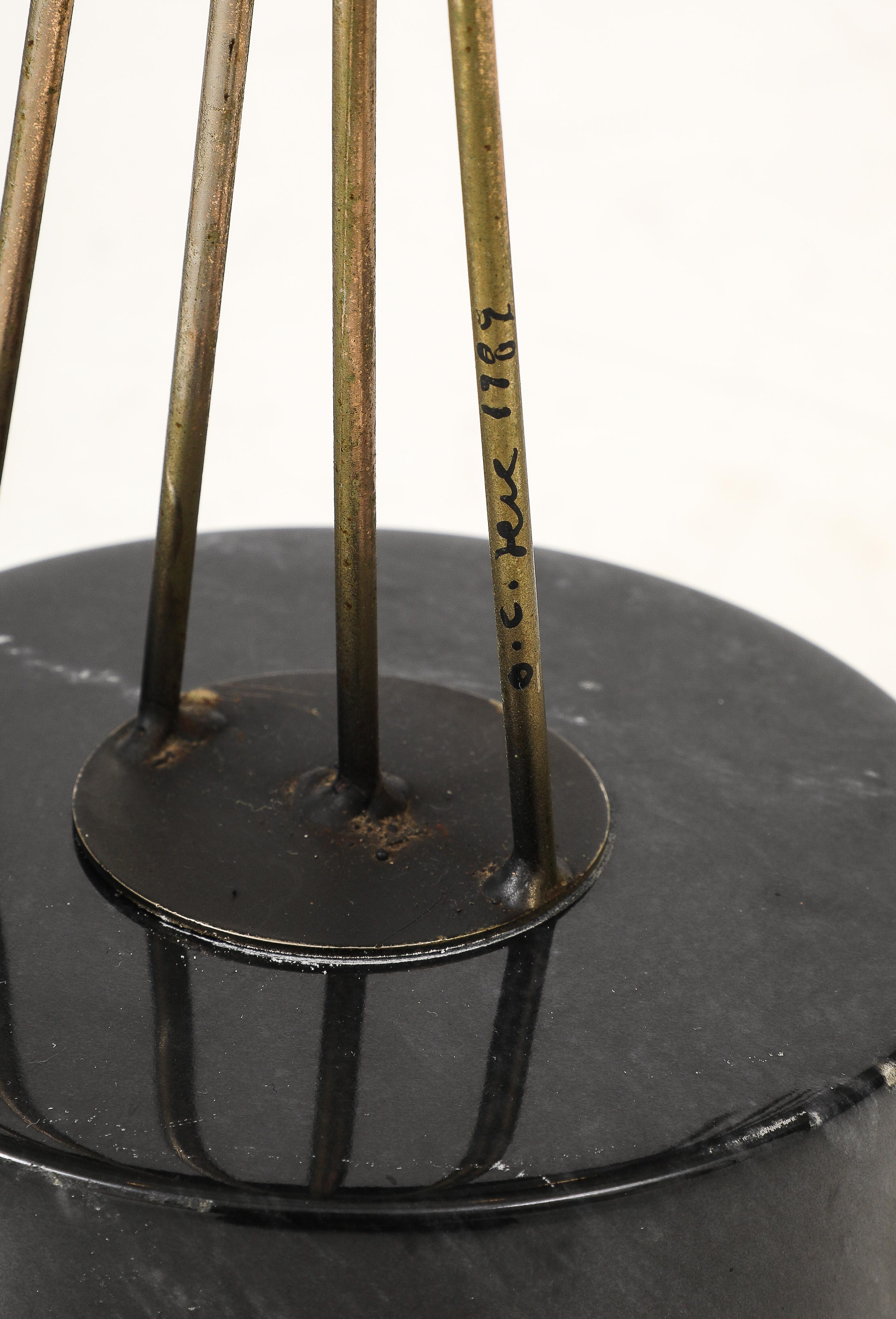 Sculpture de table moderniste de Curtis Jere, 1989 en vente 3