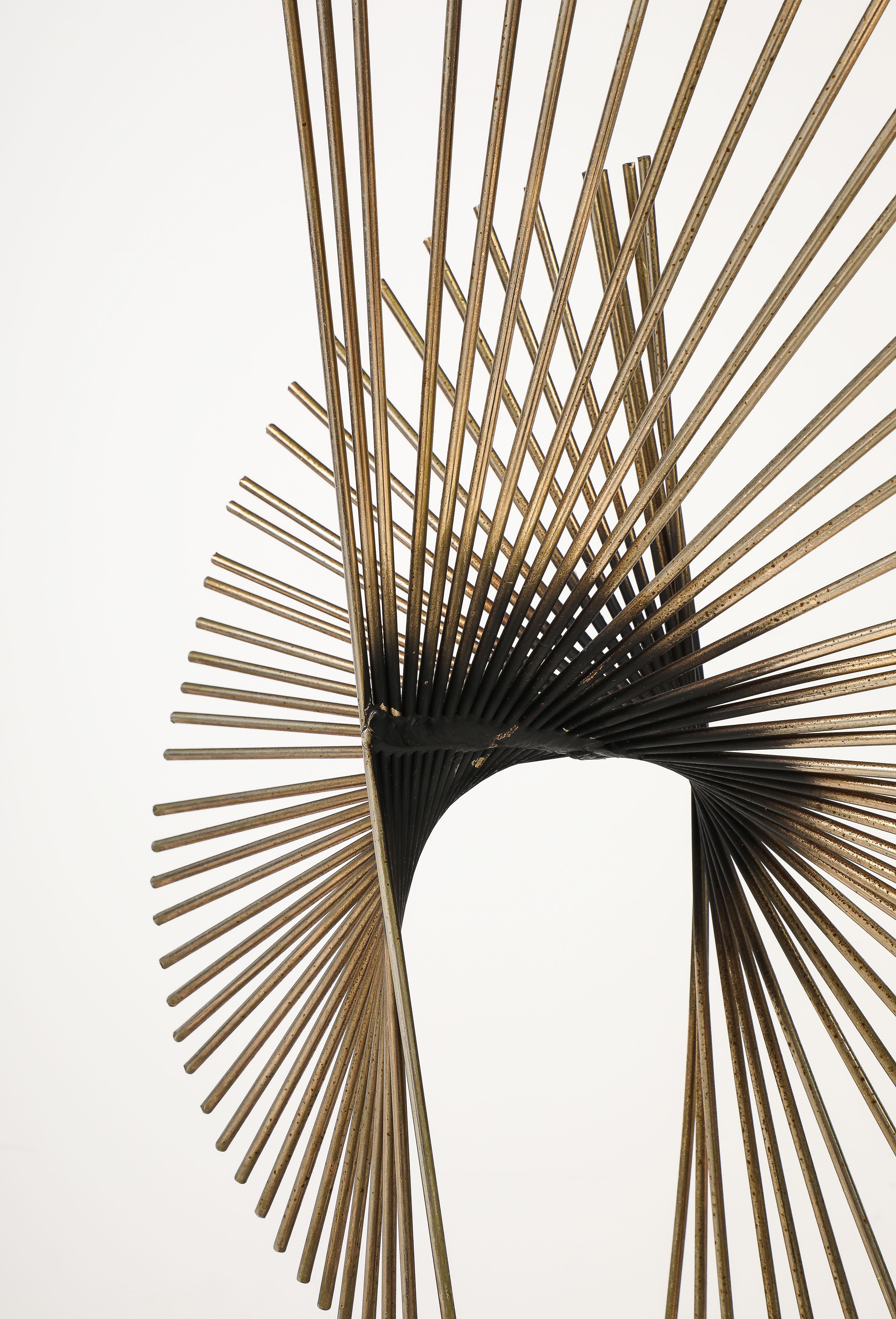 Fin du 20e siècle Sculpture de table moderniste de Curtis Jere, 1989 en vente