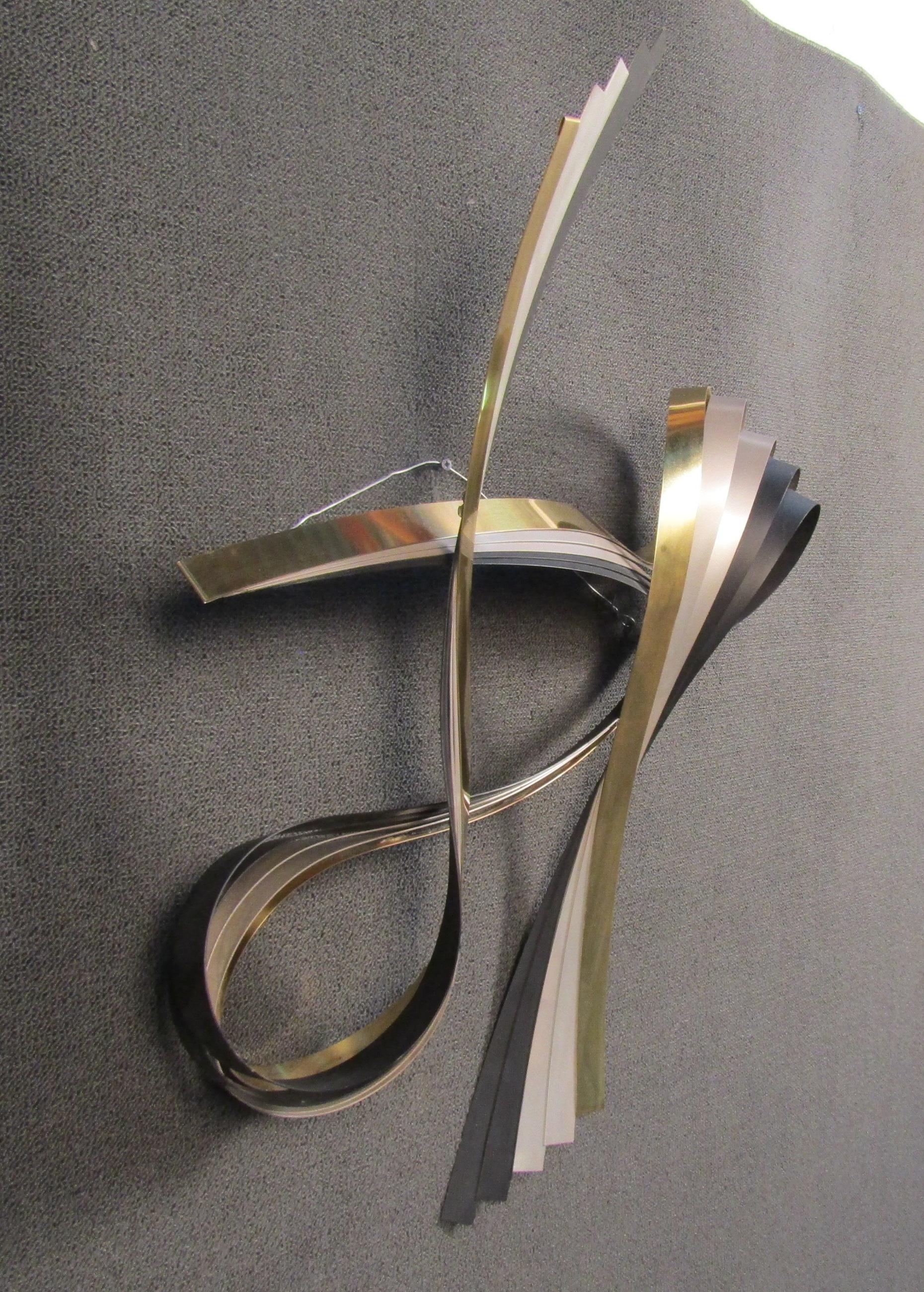 abstract metal wall sculpture