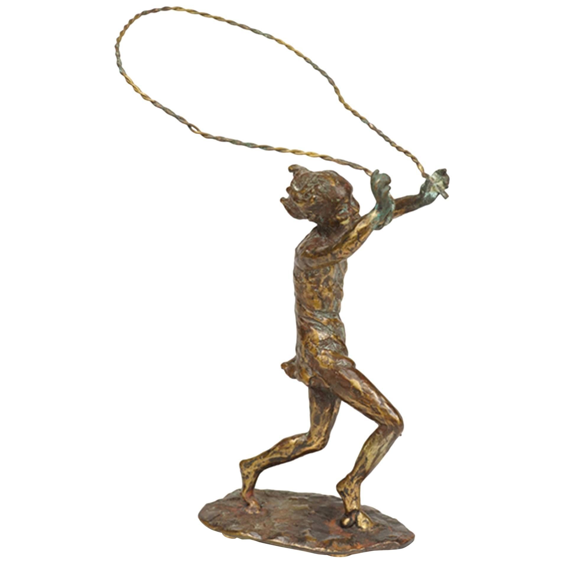 Curtis Jere Amerikaner, 1910-2008 Jump Rope, Bronze im Angebot