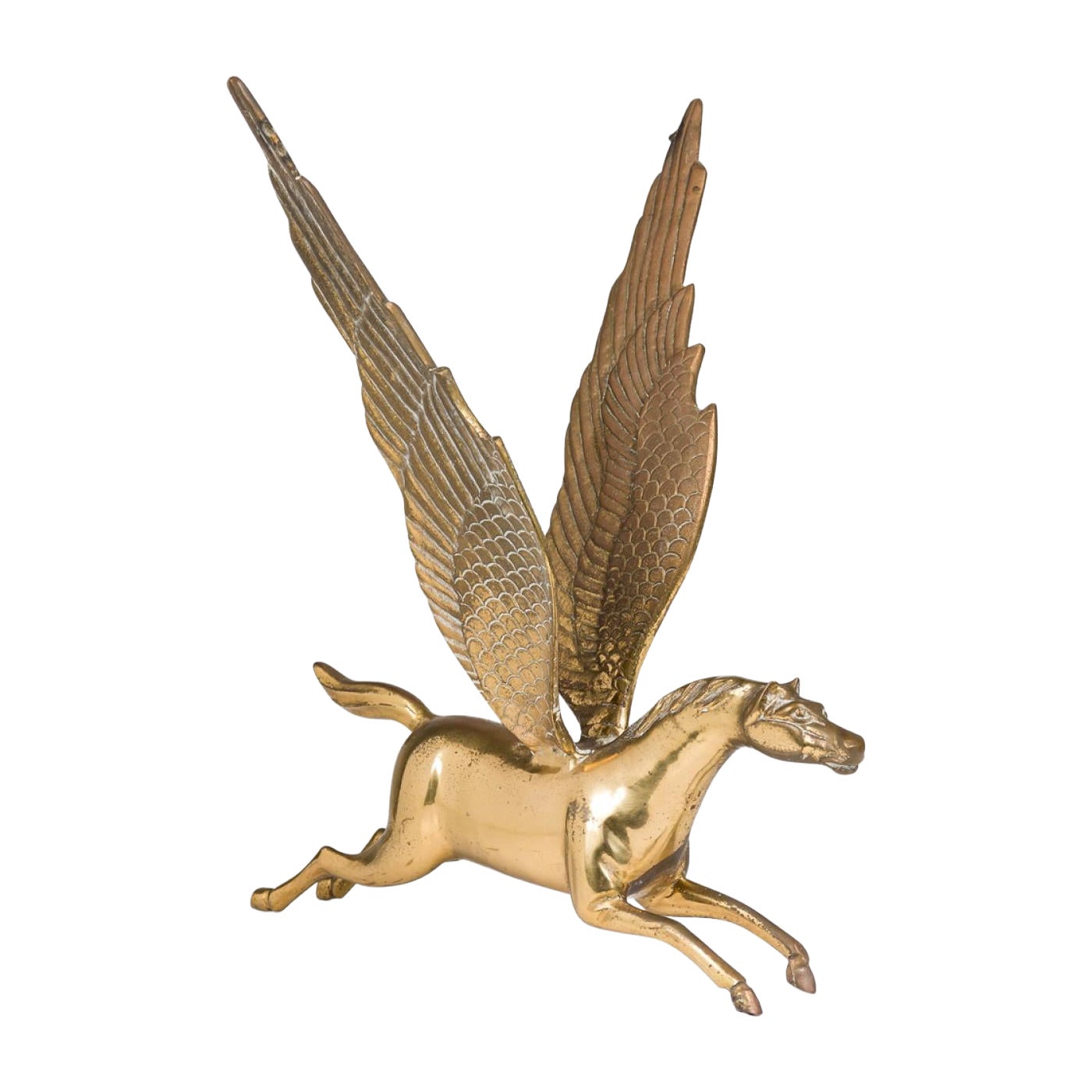 Curtis Jere American Mid-Century Modern Brass Figure of A Pegasus