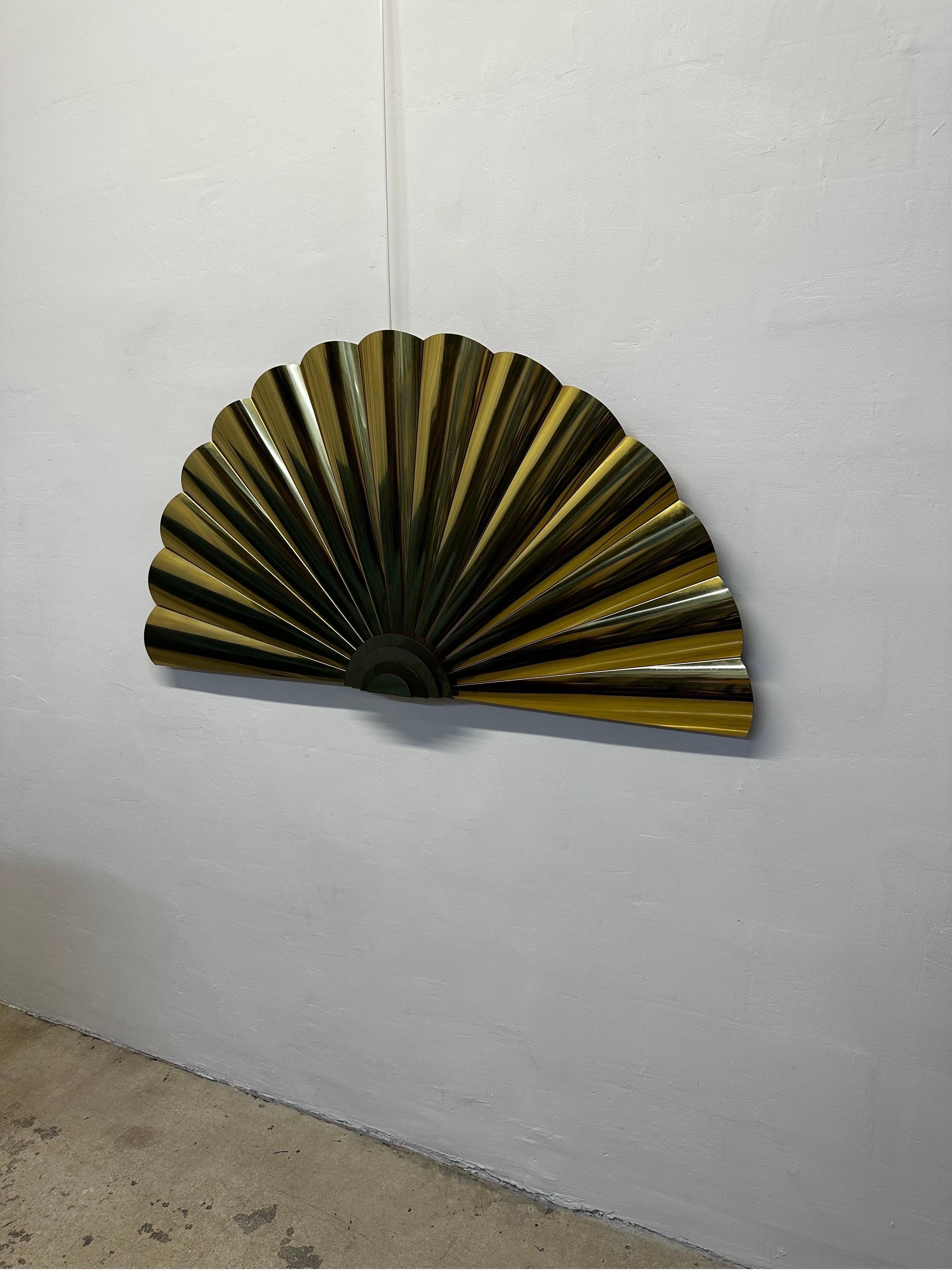 brass wall fan