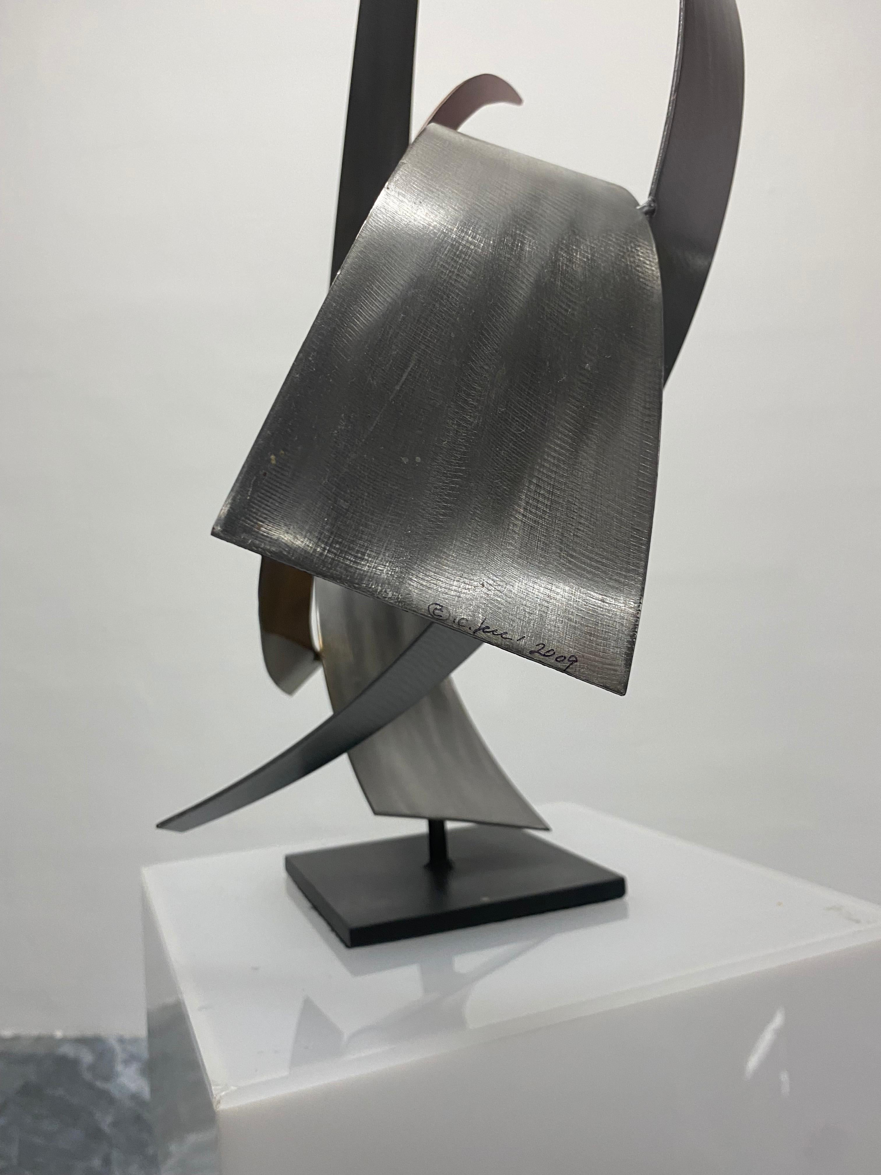 Metal Curtis Jeré Artisan House Modern Steel and Copper Sculpture, 2009