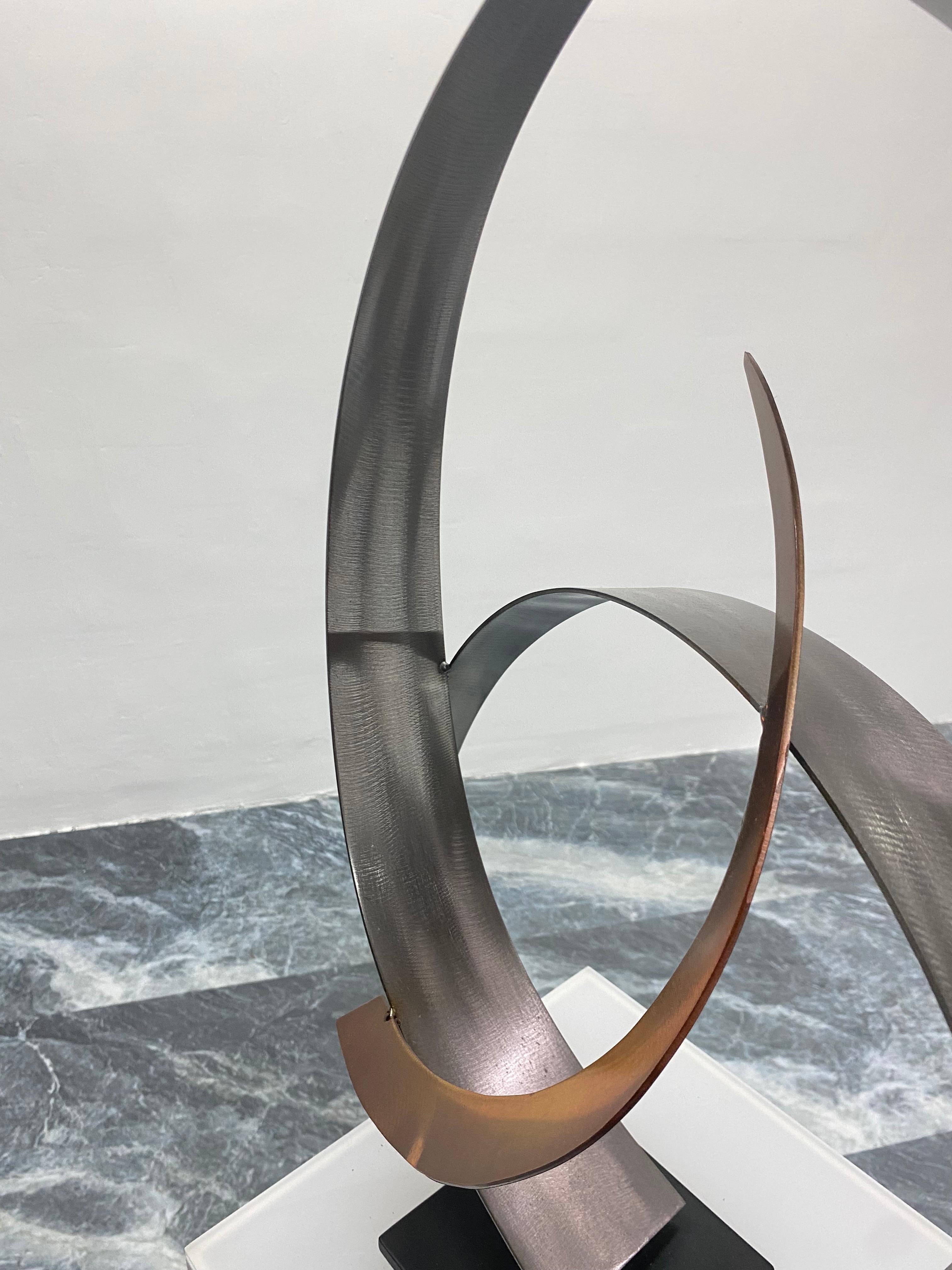 Curtis Jeré Artisan House Modern Steel and Copper Sculpture, 2009 1