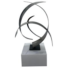 Sculpture moderne en acier et cuivre de la maison artisanale Curtis Jer, 2009