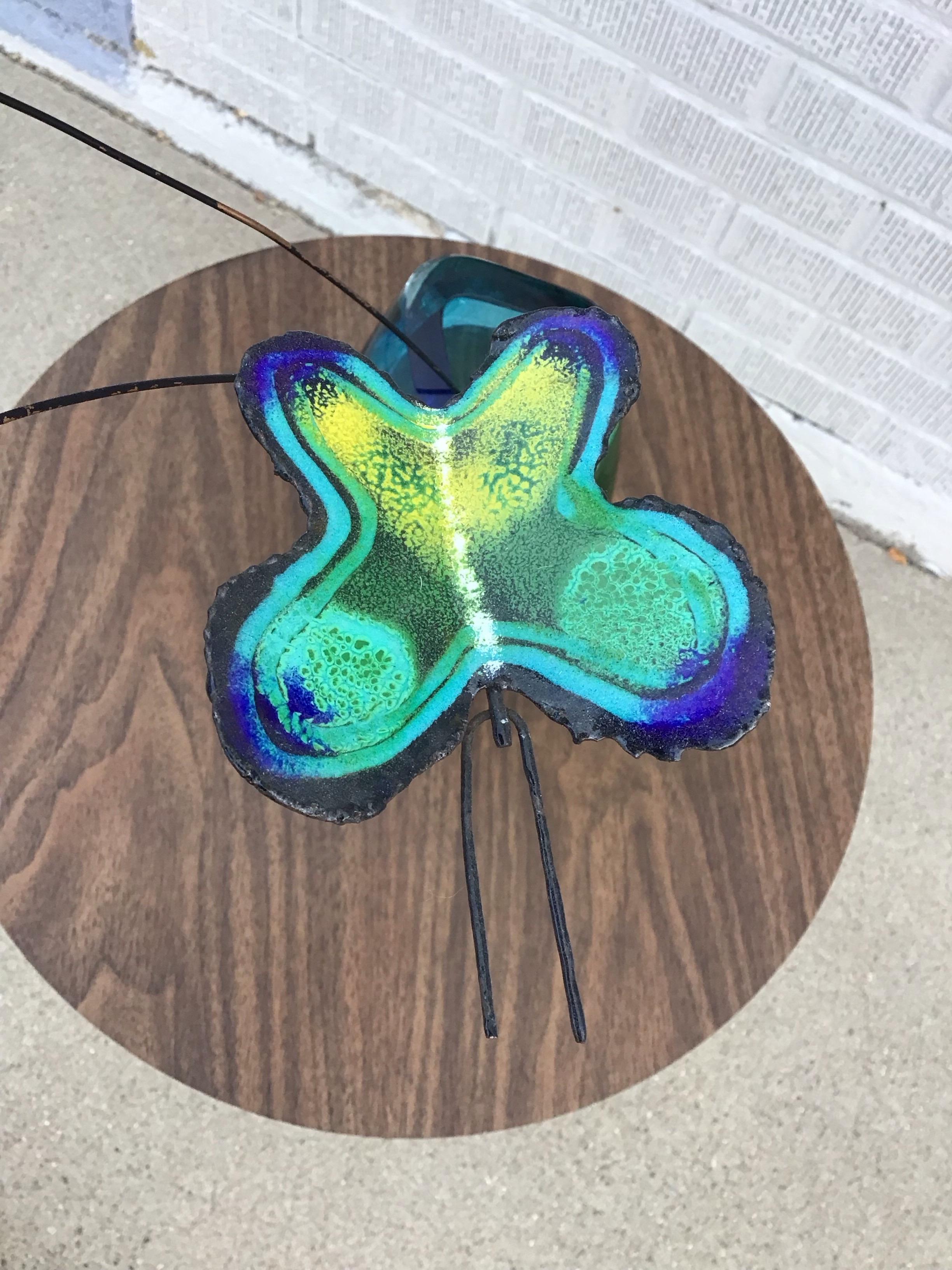 Metà XX secolo Farfalle blu di Curtis Jeré, set di 3 pezzi in vendita