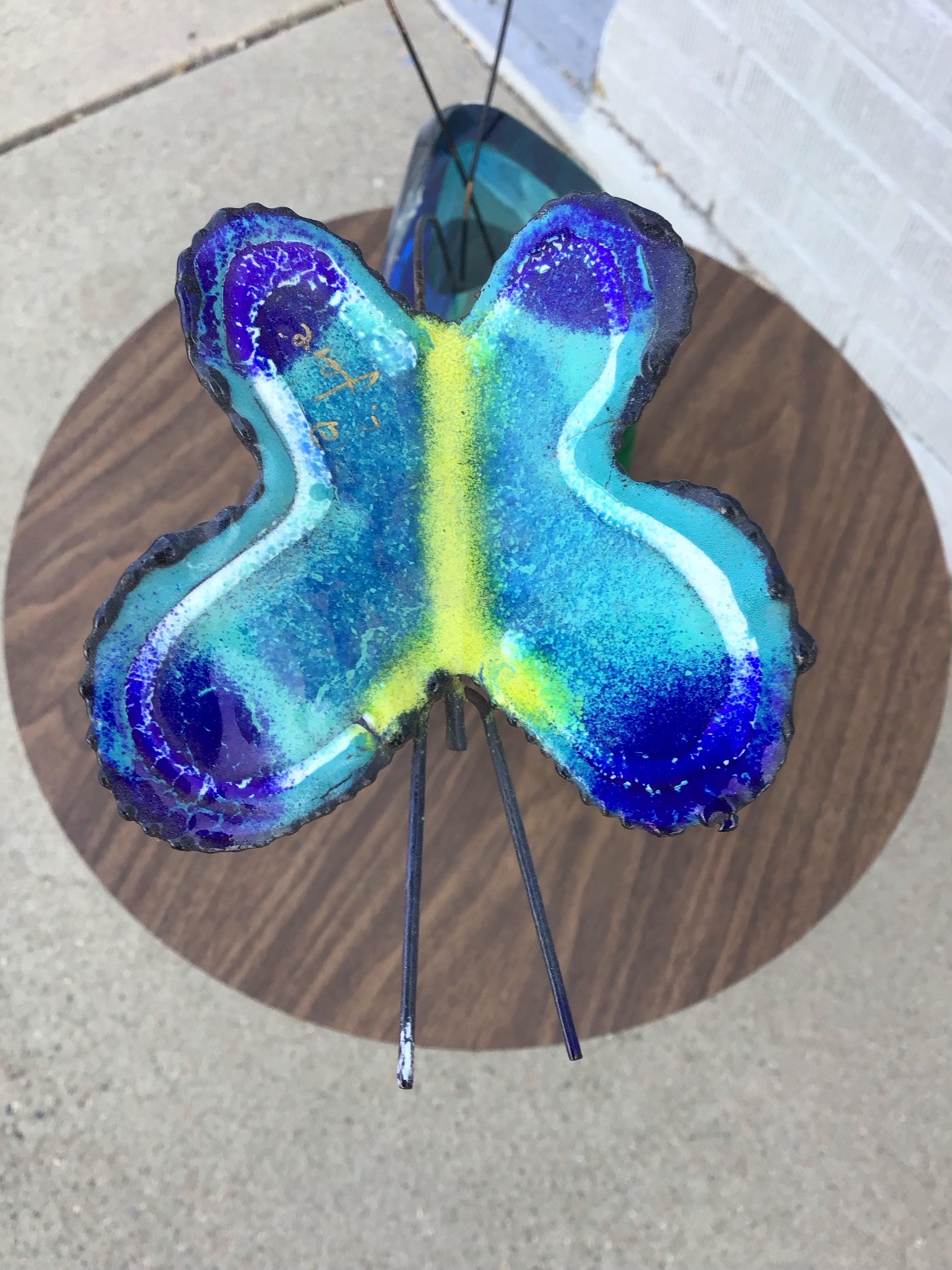 Metallo Farfalle blu di Curtis Jeré, set di 3 pezzi in vendita