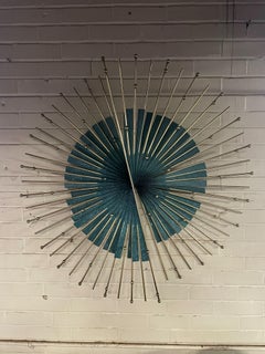 Curtis Jere Brass and Turquoise Starburst