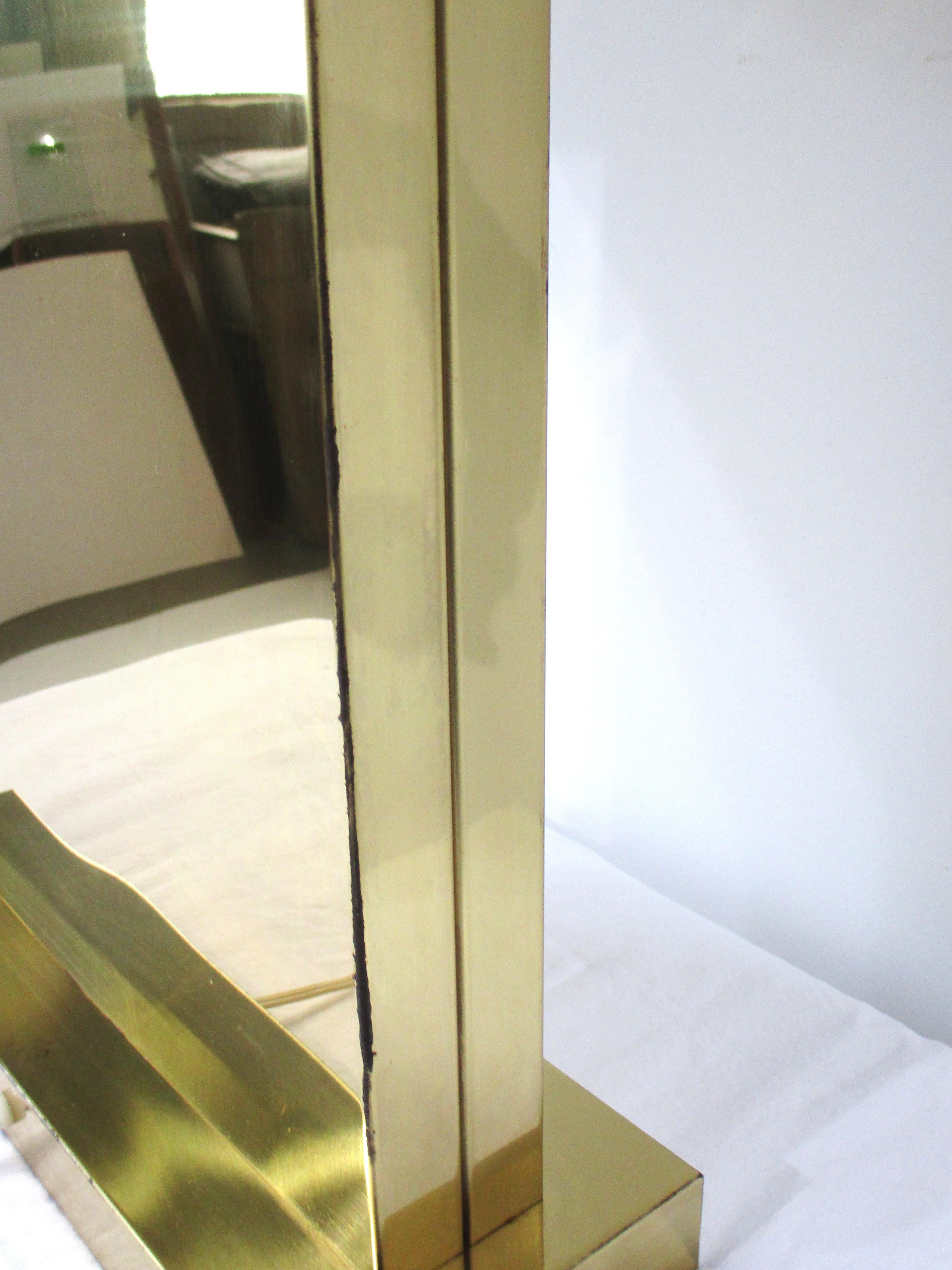 Curtis Jere Brass Box Shade Table Lamp For Sale 7