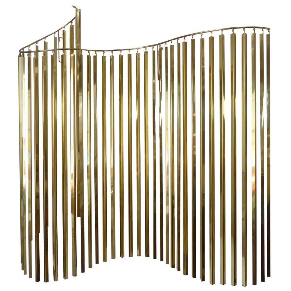 Curtis Jere Brass Kinetic Wave Wall Sculpture, Signed, 1983 14