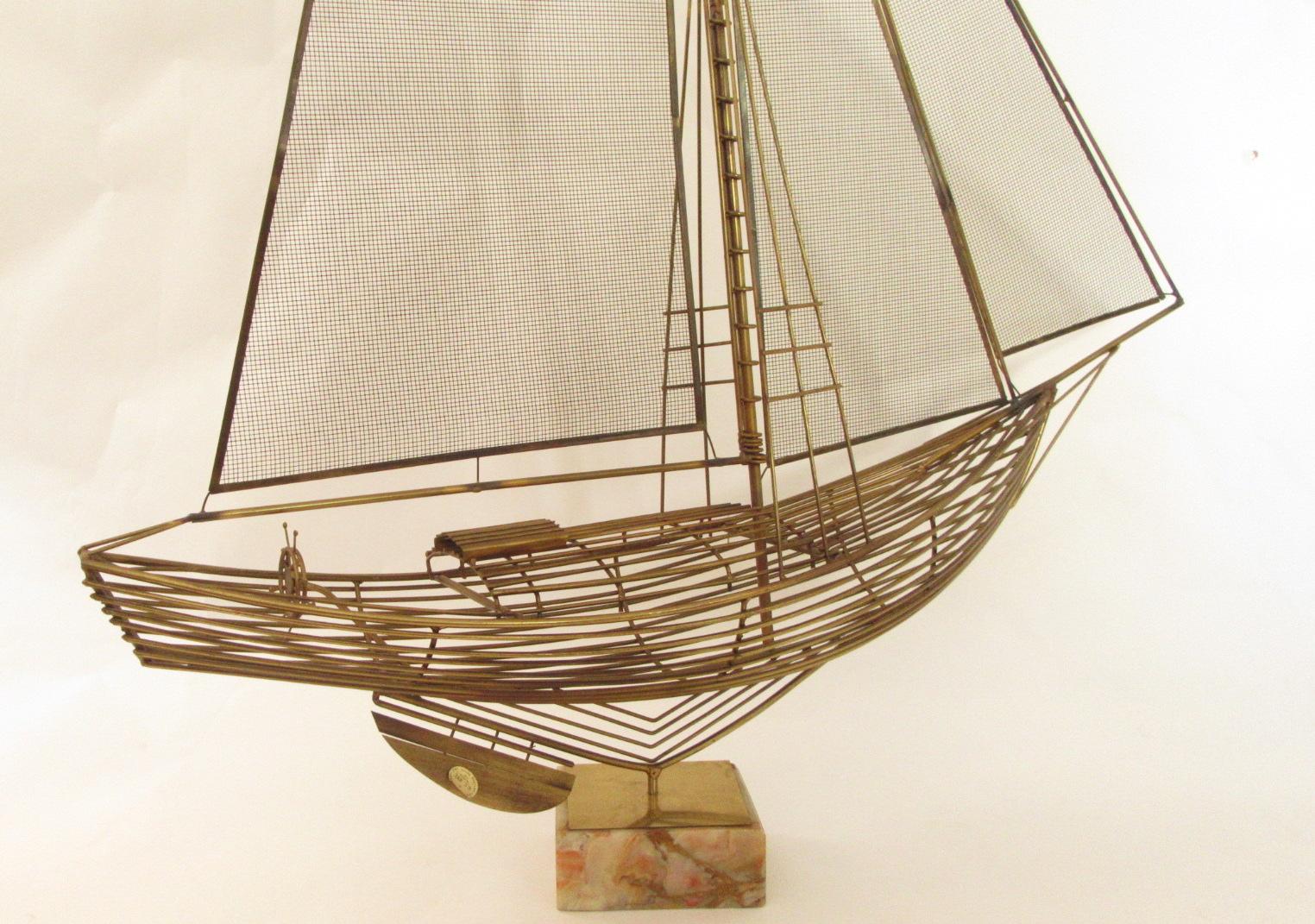 curtis jere sailboat sculpture