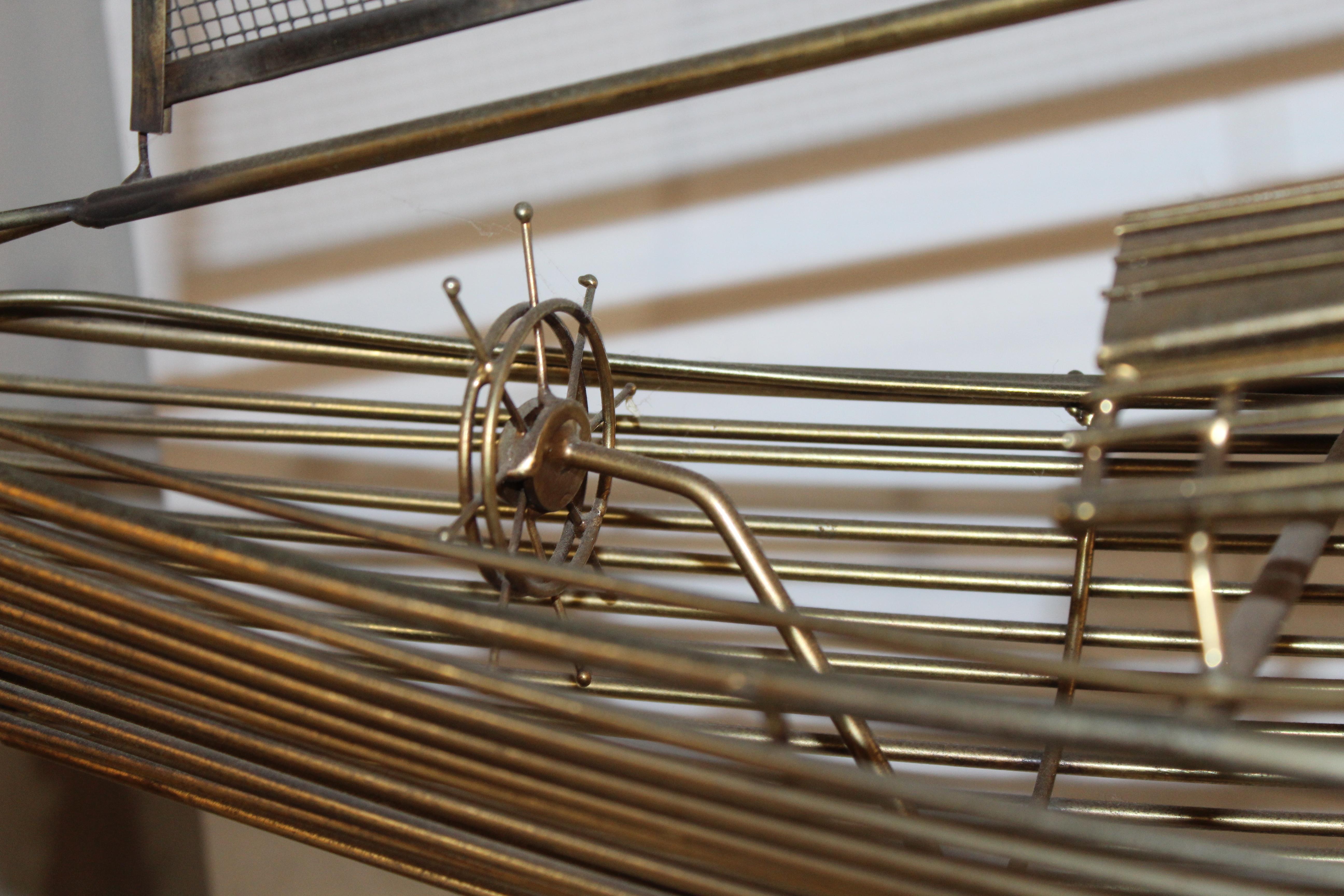 Curtis Jere Brass Sailboat Sculpture For Sale 4
