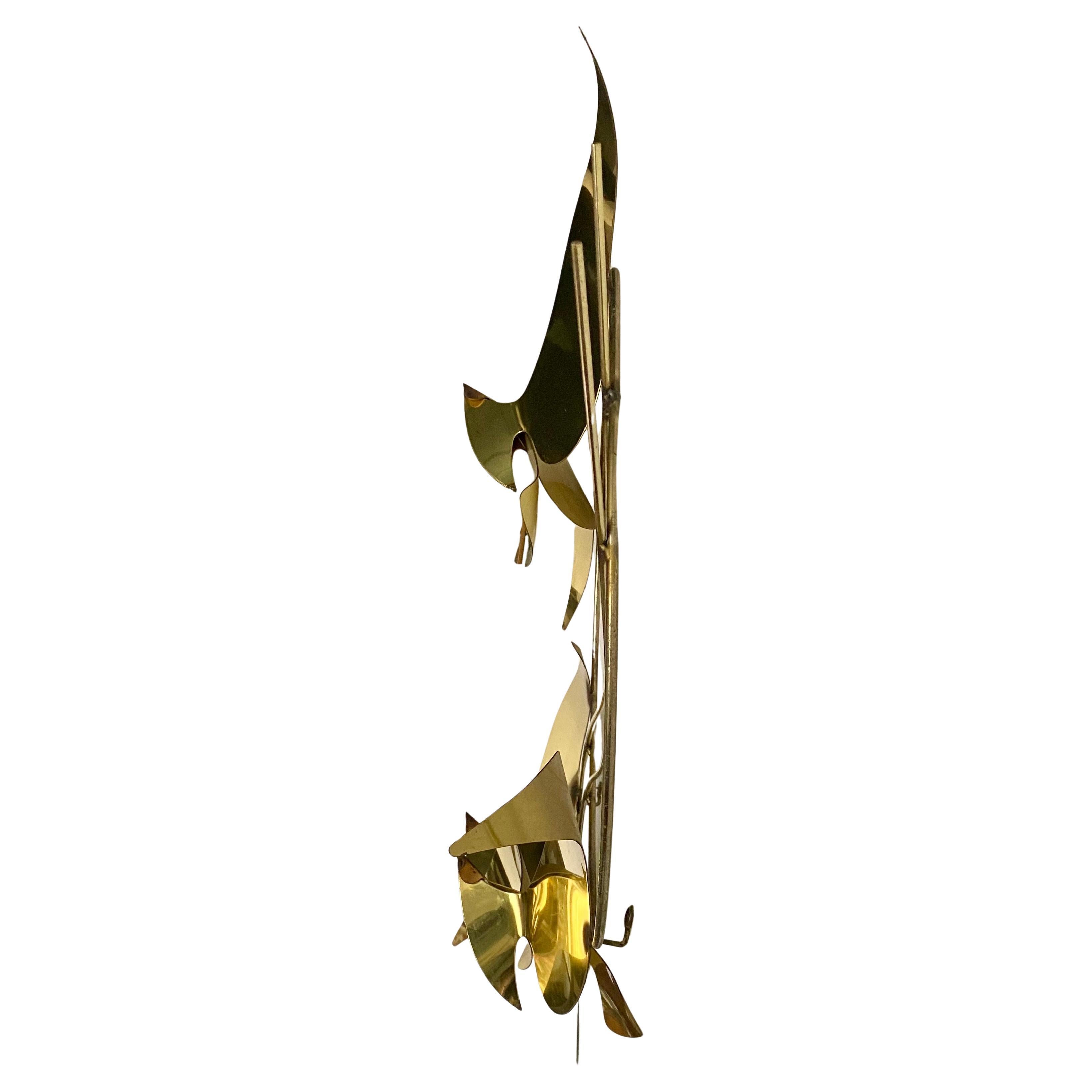 Curtis Jere Brass Seagull Bird Wall Sculpture, 1985 For Sale 3