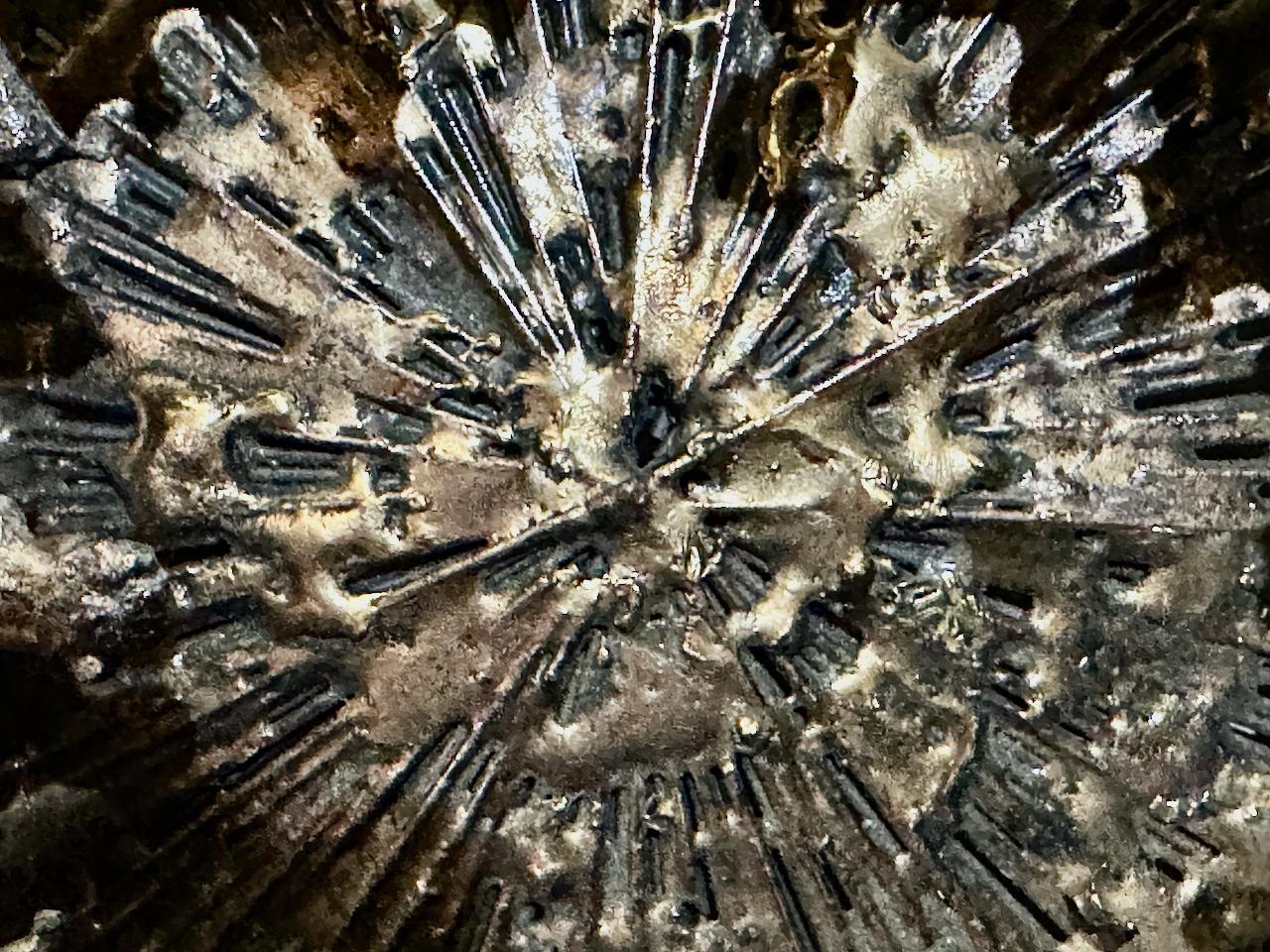 Curtis Jere Brass Style Brass & Copper Toned Sunburst Wall Sculpture, 1970's 11