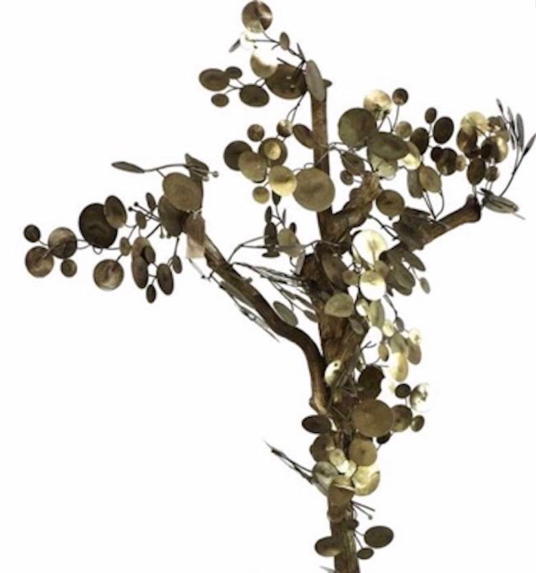 American Curtis Jere, Brass Tree Sculpture Mid-Century Modern For Sale
