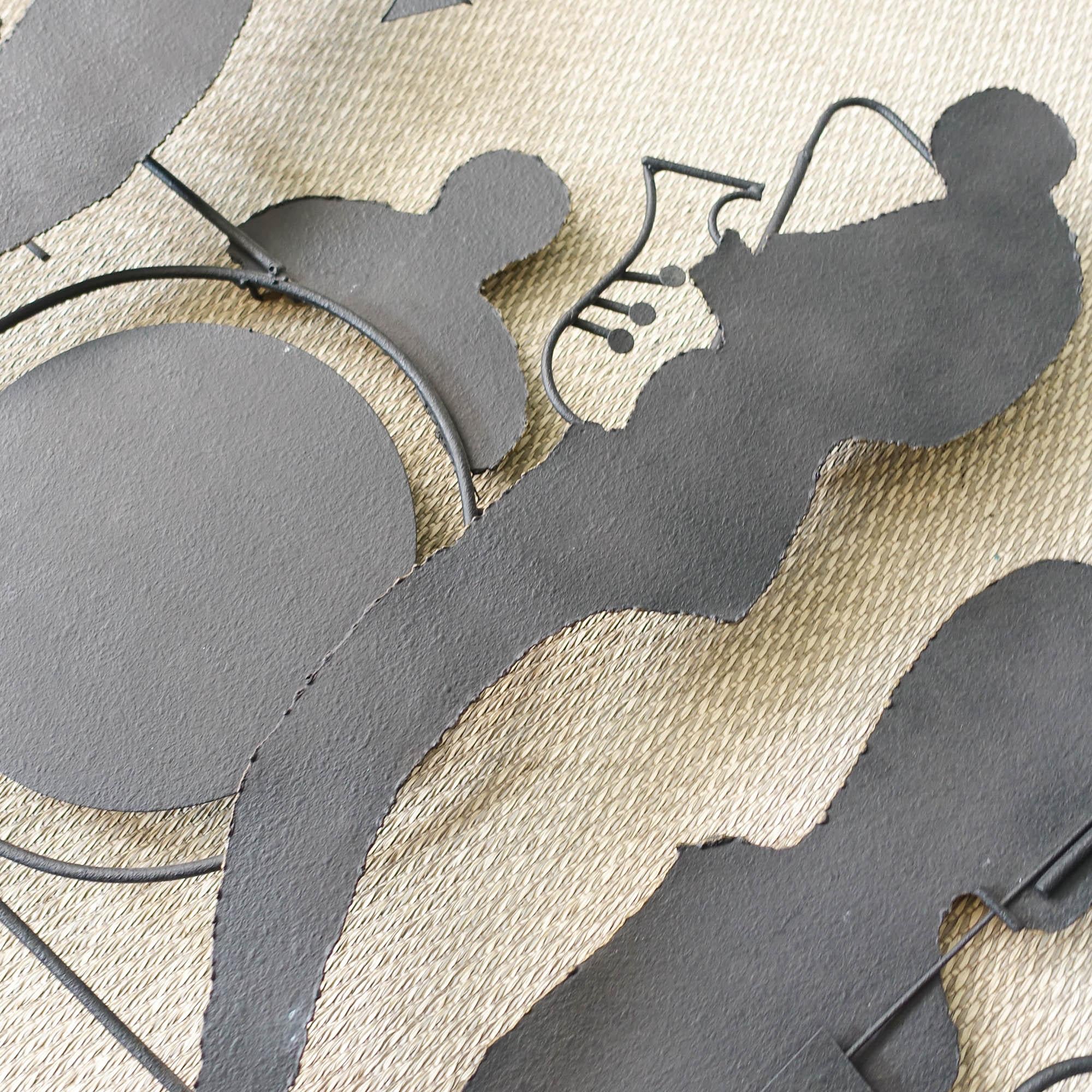 Curtis Jeré Brutalist Jazz Band Wall Sculpture for Artisan House, USA, 1991 In Good Condition In Lisboa, PT