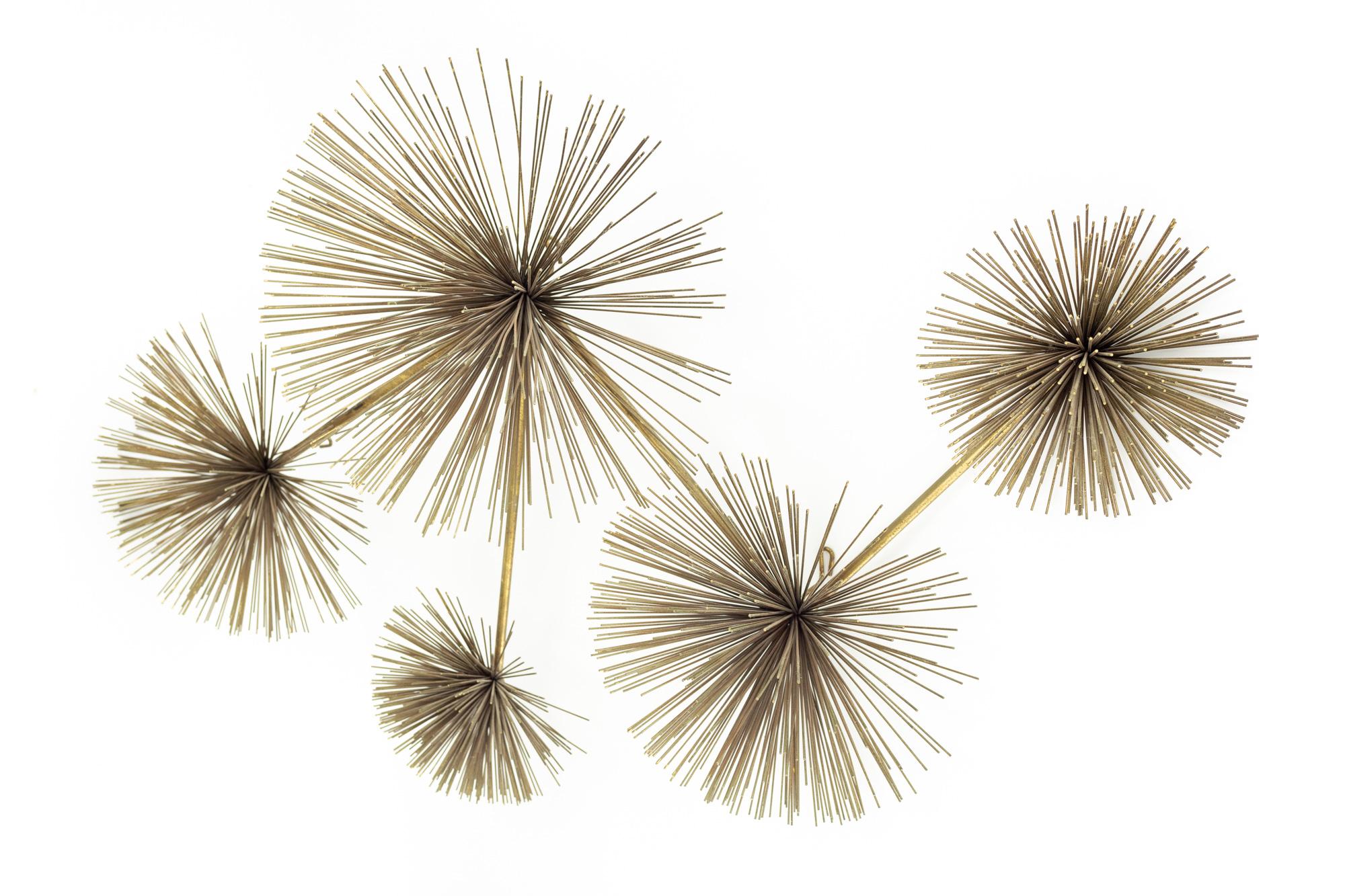 Curtis Jere Brutalist metal urchin mid century wall art
This piece measures: 28 wide x 10 deep x 42 inches high

Good vintage condition

Each piece is carefully cleaned and packaged before being shipped to you.
 