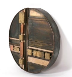 Curtis Jere Brutalist Wall Sculpture 23" Style of Paul Evans Abstract Modern Art