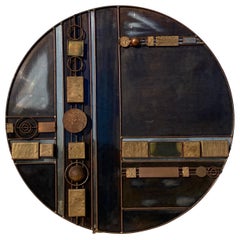 Sculpture murale brutaliste Curtis Jere