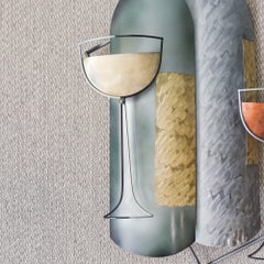 Curtis Jeré Brutalist Wall Sculpture with Wine Motifs for Artisan House, USA, 20