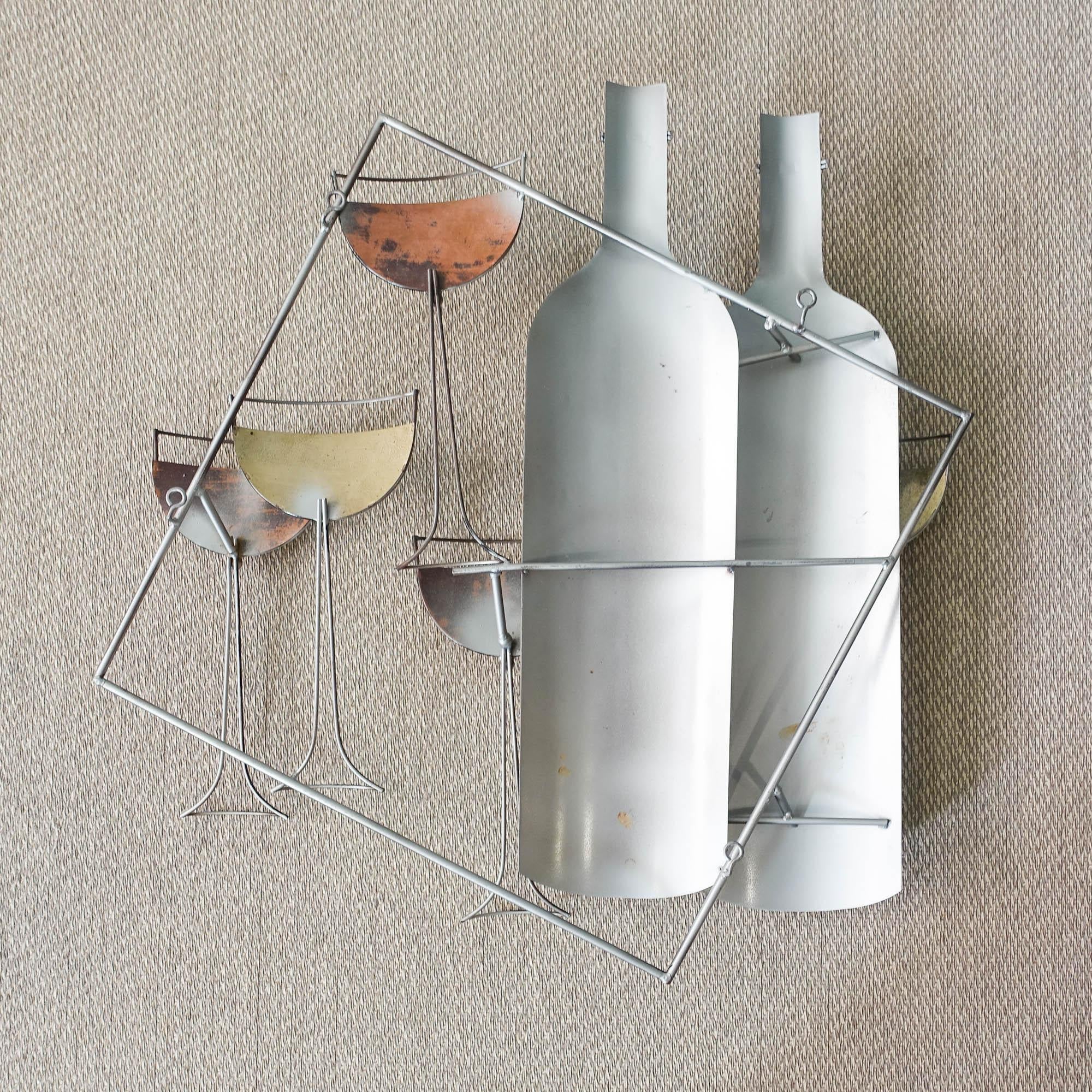 Curtis Jeré Brutalist Wall Sculpture with Wine Motifs for Artisan House, USA, 20 For Sale 1