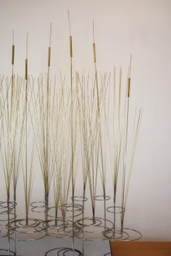 Curtis Jere Cattails Sculpture