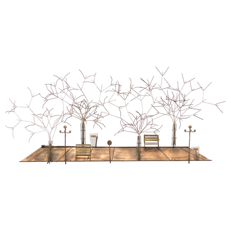 Curtis Jere Central Park Brass Wall Sculpture For At 1stdibs - C Jere Wall Sculpture Curtis Jere Central Park Brass Wall Sculpture For At 1stdibs - C Jere Wall Sculpture