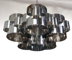 Curtis Jere Chrome Cloud Chandelier