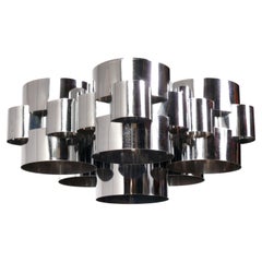 Curtis Jere Chrome Cloud Chandelier 