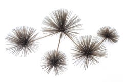 Curtis Jere Chrome Plated Sputnik Pom Pom Wall Sculpture Vintage