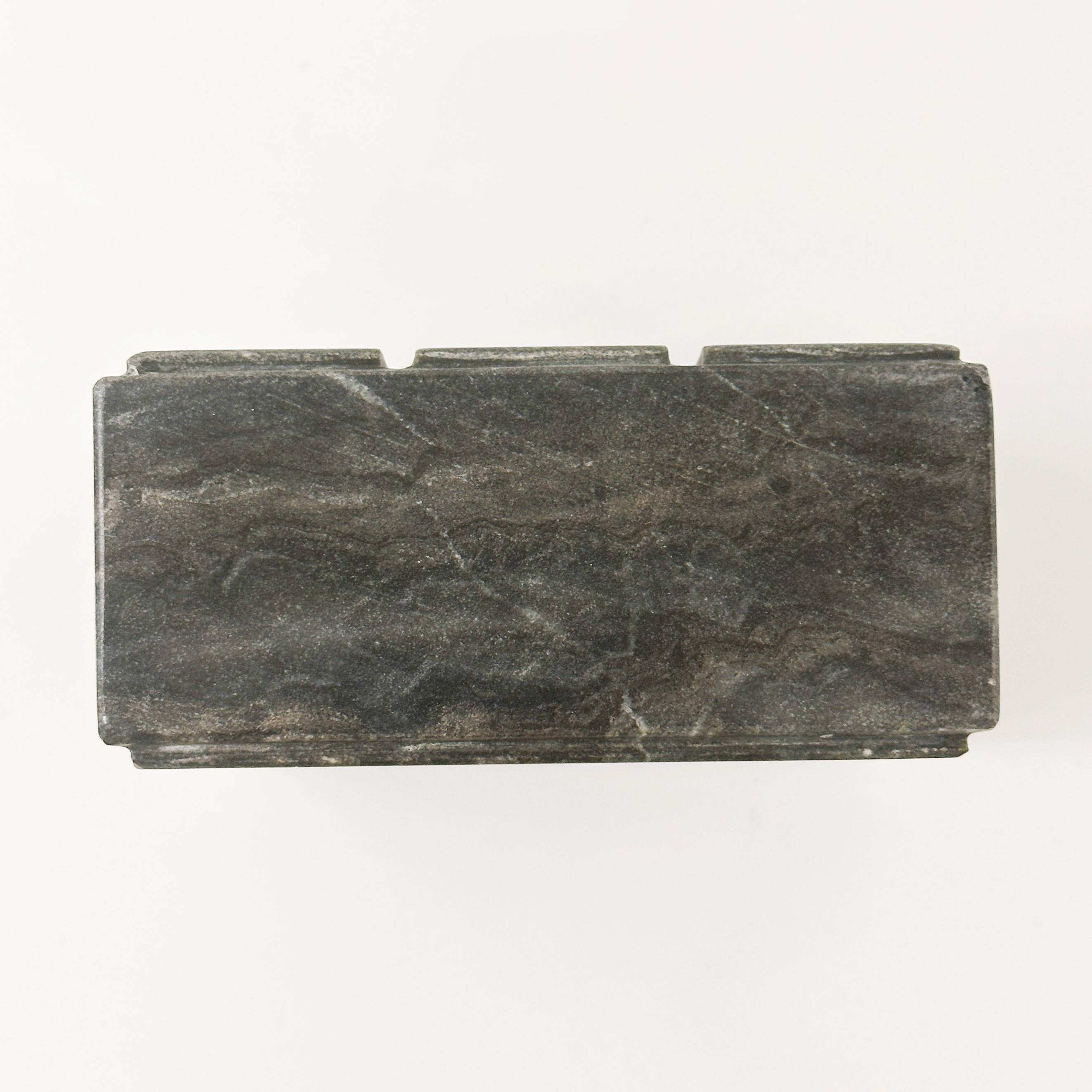 Set de Tic Tac Toe chromé de Curtis Jeré sur socle en marbre noir anthracite, vers les années 70 en vente 3