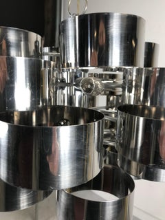 Curtis Jere "Cloud" Form Chrome Chandelier / Pendant
