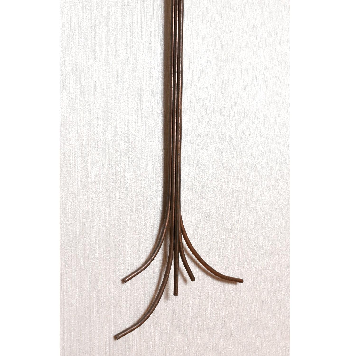 Curtis Jere Copper and Brass Brazed Metal Wall Mounting Tree Sculpture 2