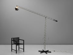 Curtis Jeré Crane Floor Lamp in Steel