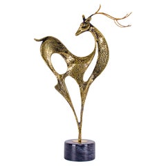 Curtis Jere Deer Sculpture