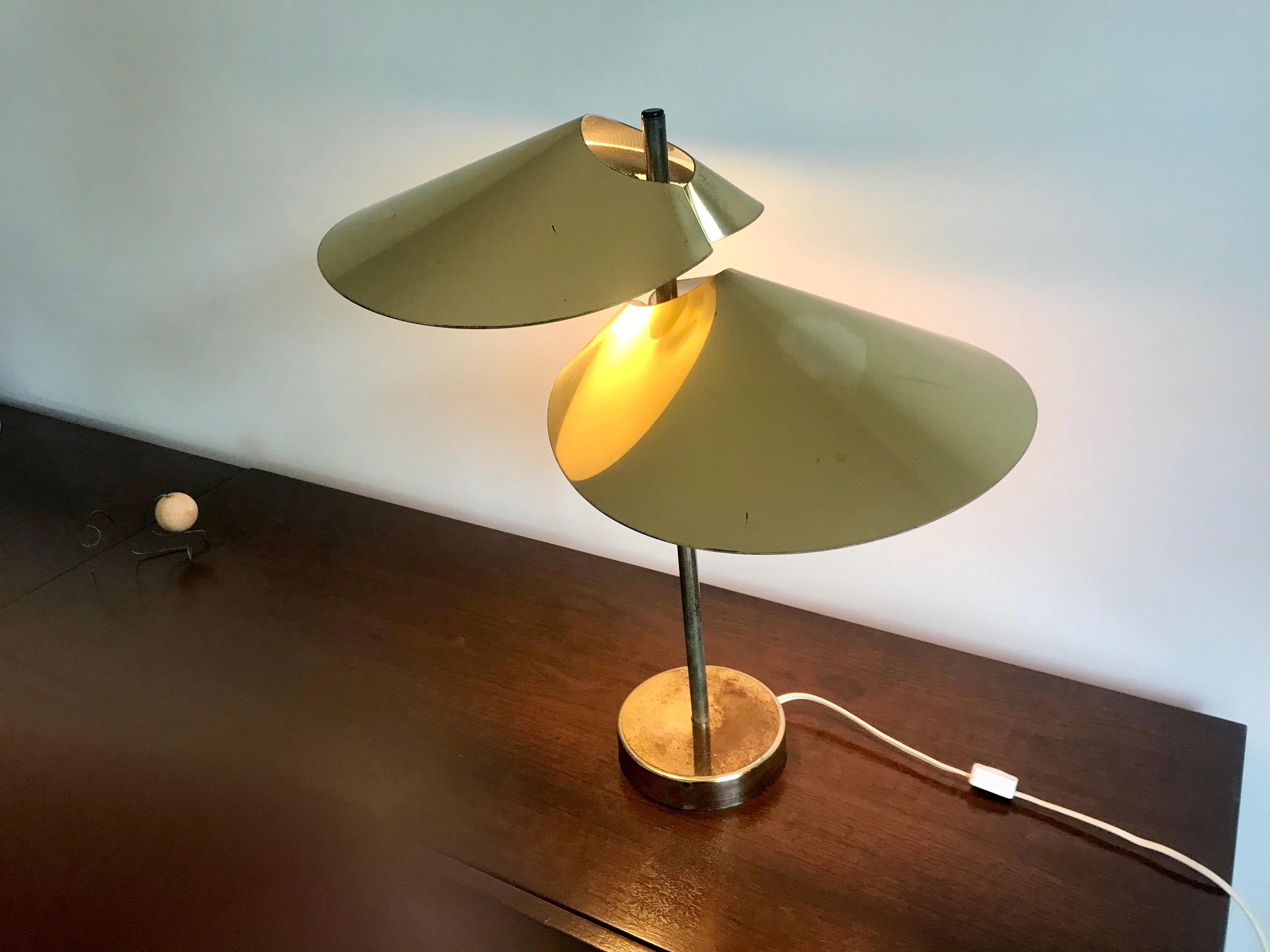 Curtis Jere Double Visor Lamp, 1960's 4