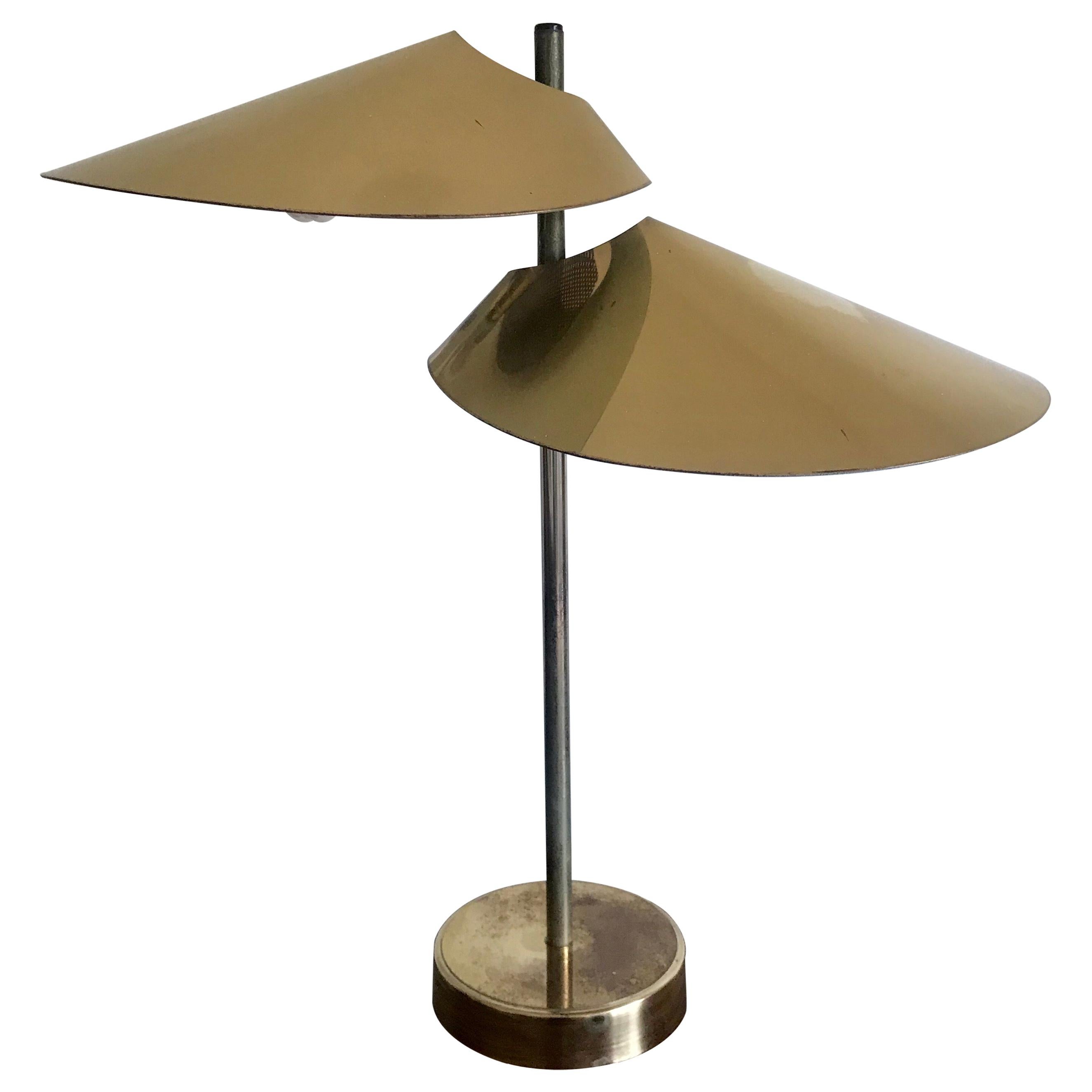 Curtis Jere Double Visor Lamp, 1960's