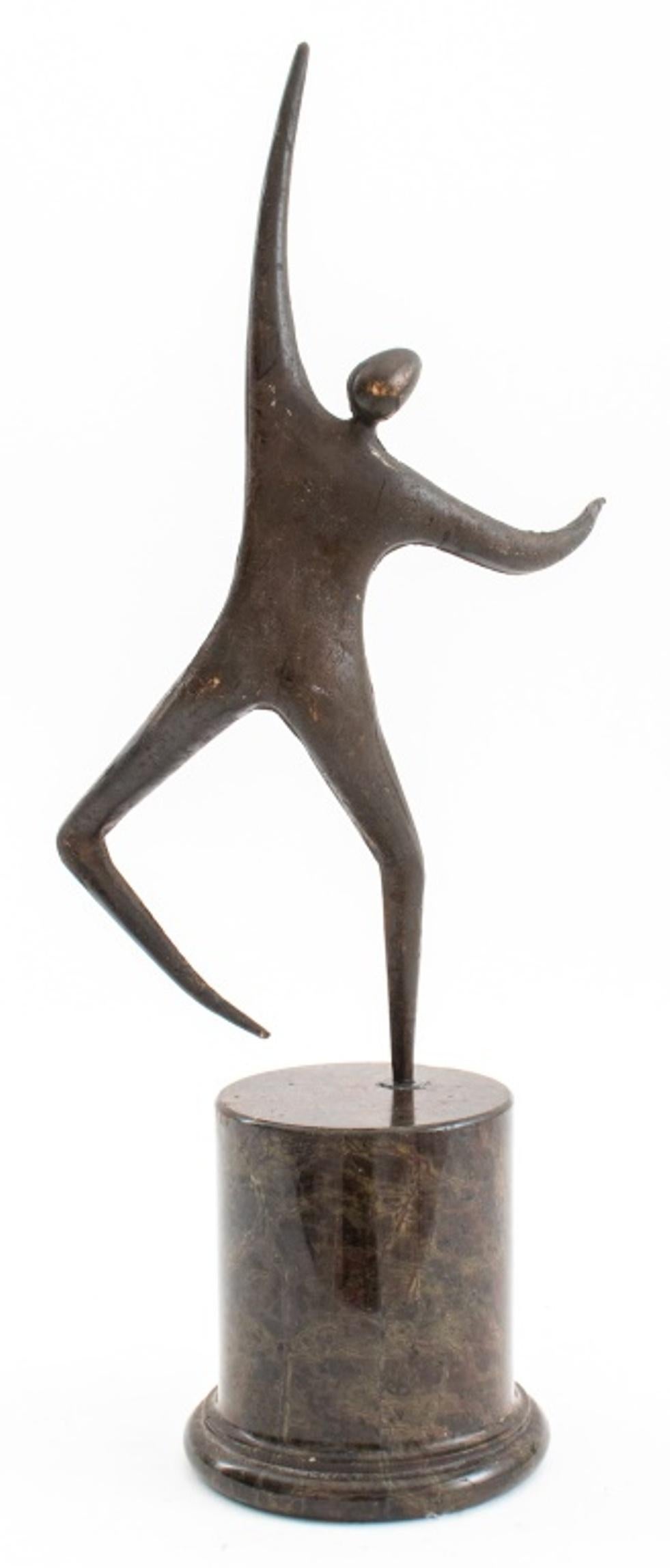 Curtis Jere Figural Bronze on Marble Base For Sale 1