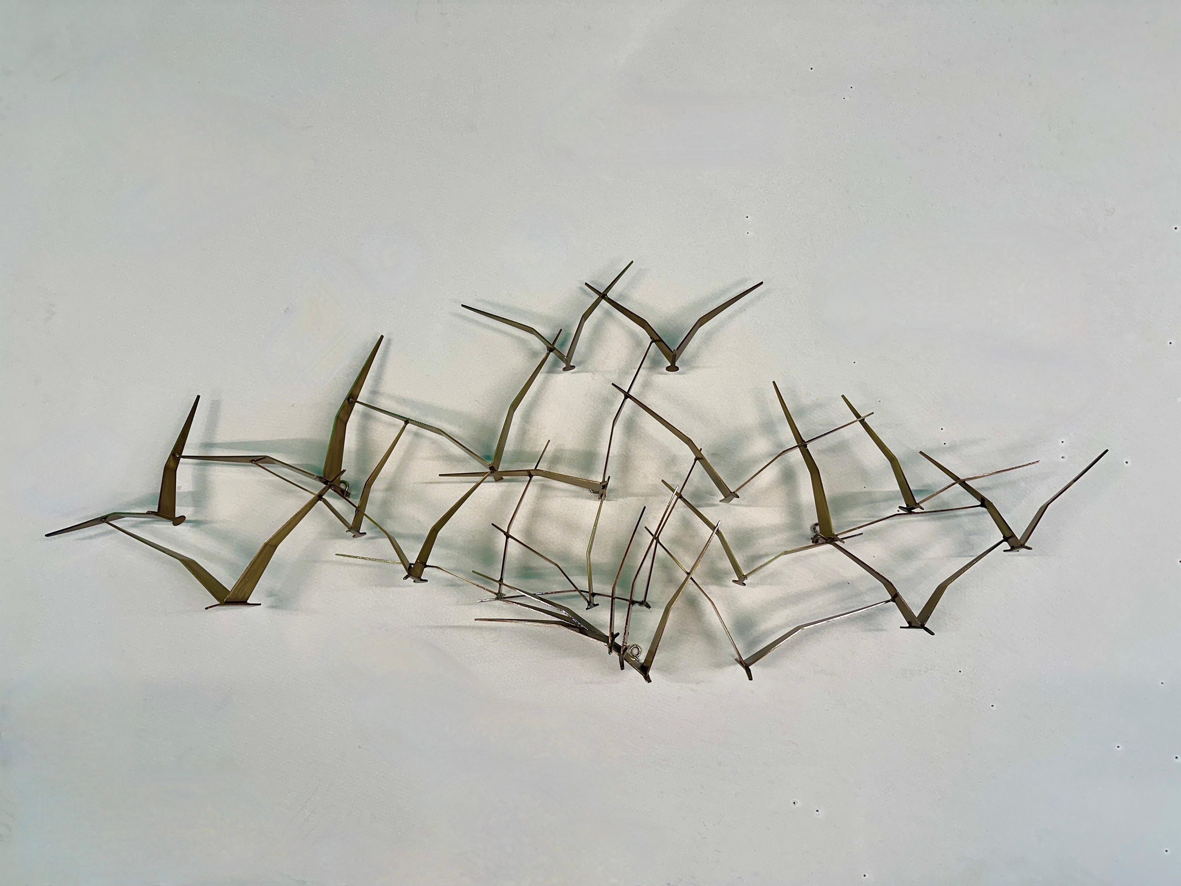 Modern A Large Wall Mounted Sculpture By Curtis Jere