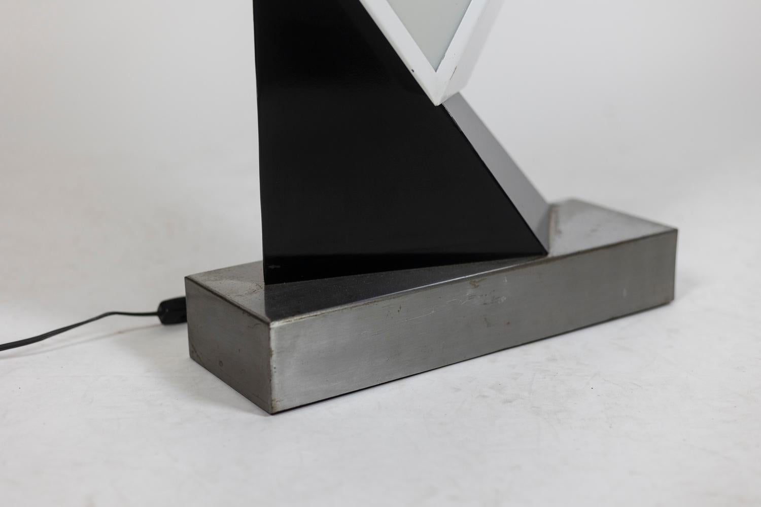 Curtis & Jeré, Geometric Lamp, Year 1983 In Excellent Condition For Sale In Saint-Ouen, FR