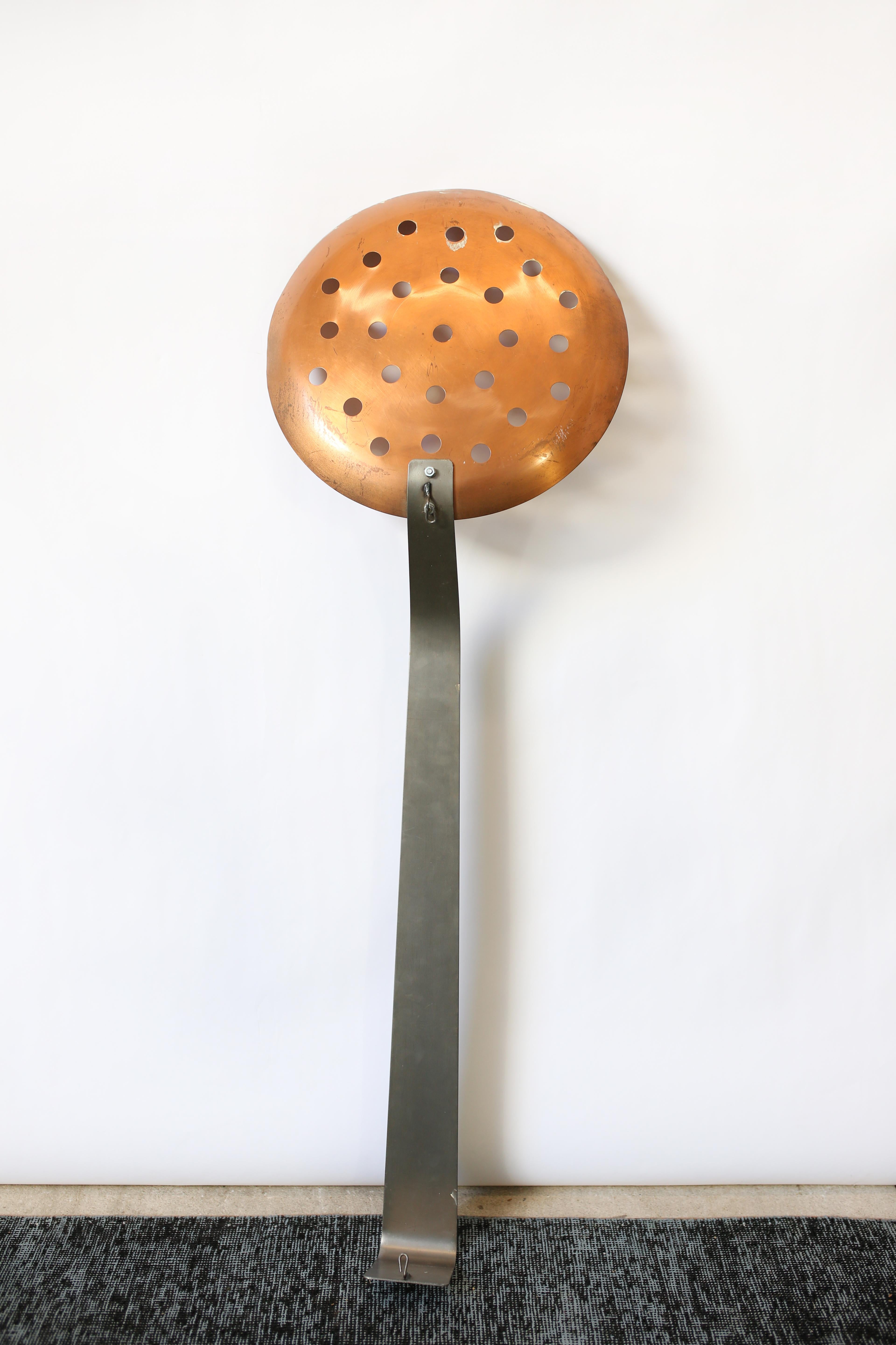 American Vintage 1979 Curtis Jere 'Giant Kitchen Utensil Series' Hanging Copper Spoon