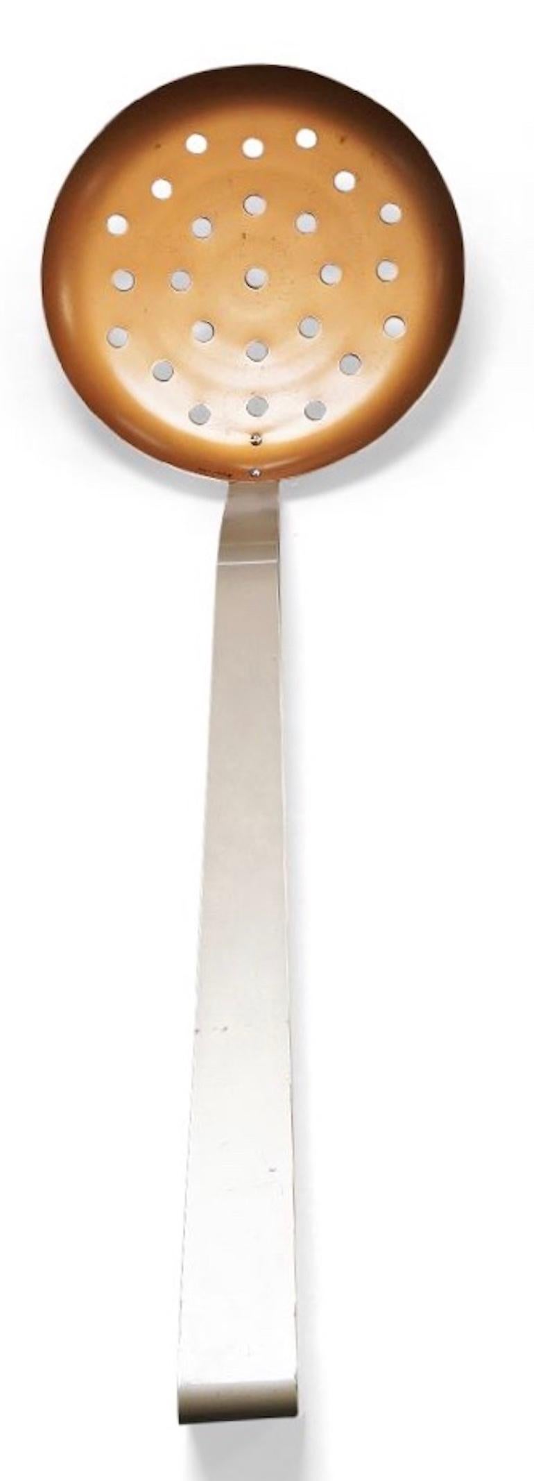 Powder-Coated Curtis Jeré Giant Pierced Spoon Wall Sculpture Signed and Dated 1992 For Sale