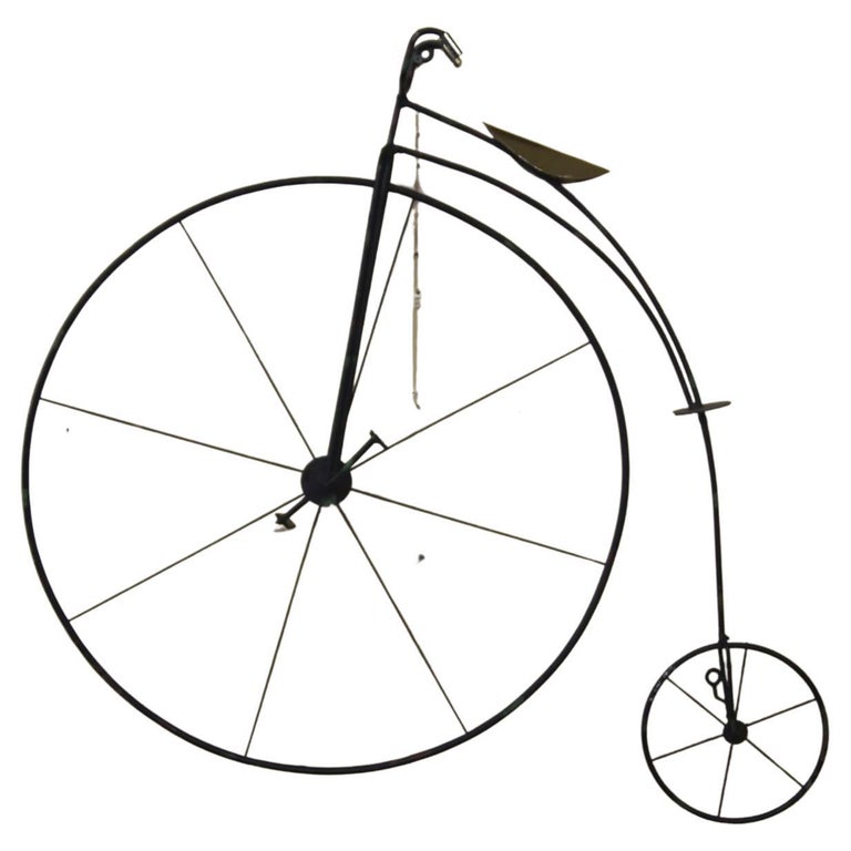 Curtis Jere High Wheel Bike Sculpture For Sale at 1stDibs