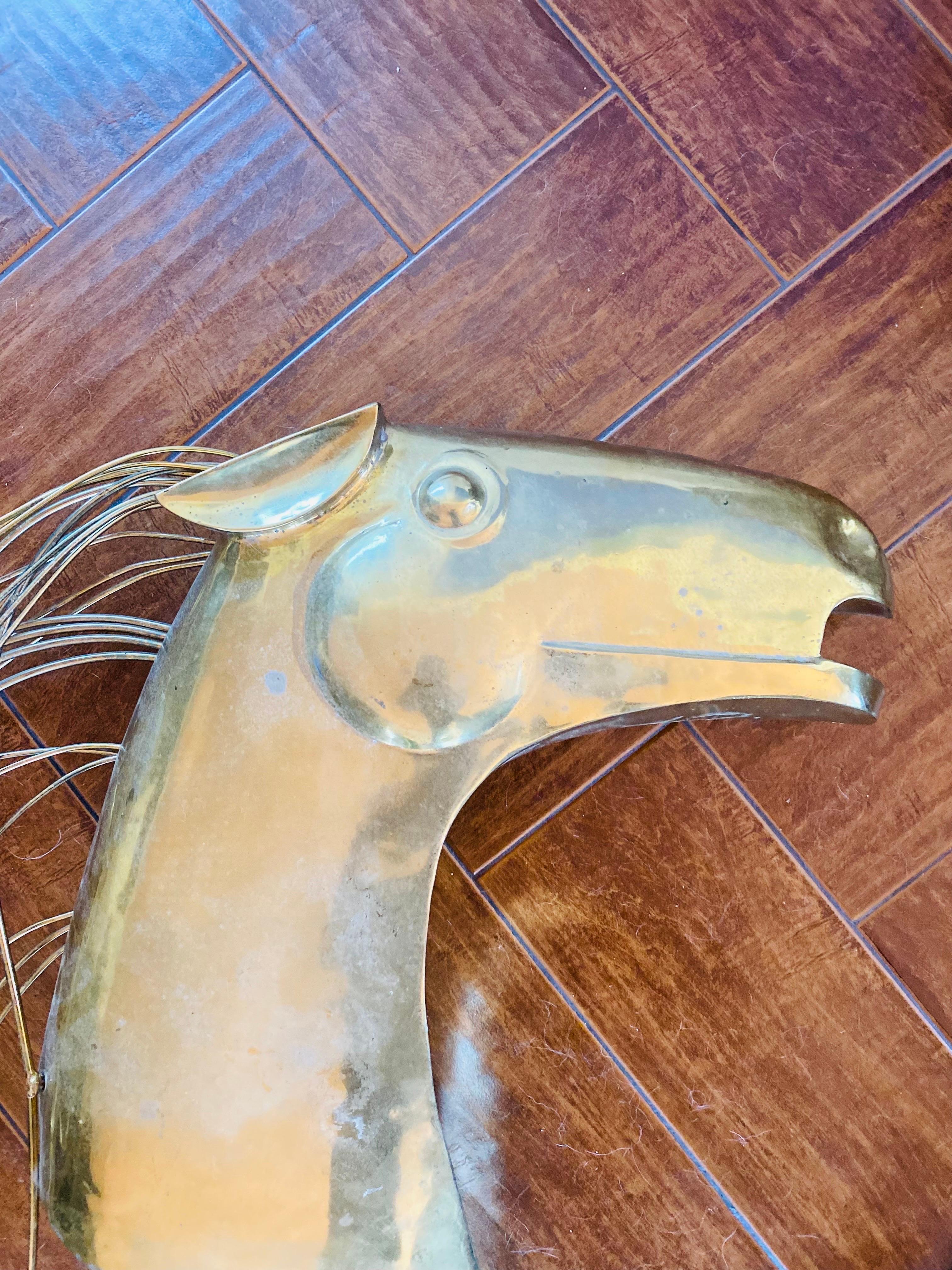 Escultura mural de caballo Curtis Jere Moderno de mediados de siglo en venta