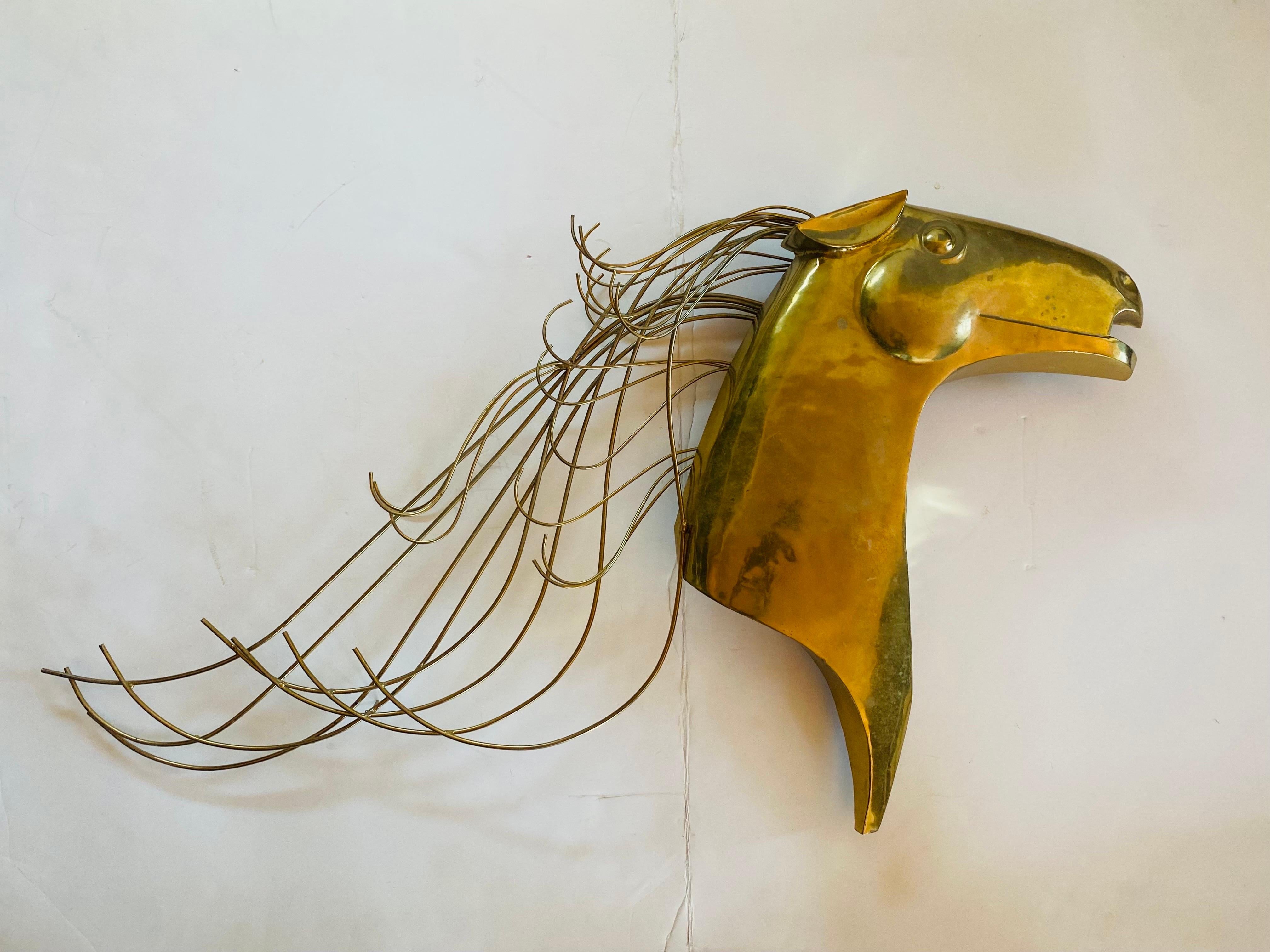 Escultura mural de caballo Curtis Jere Hecho a mano en venta